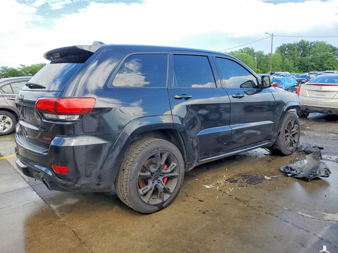 2014 Jeep Grand Cherokee Srt-8 Black vin: 1C4RJFDJXEC342751