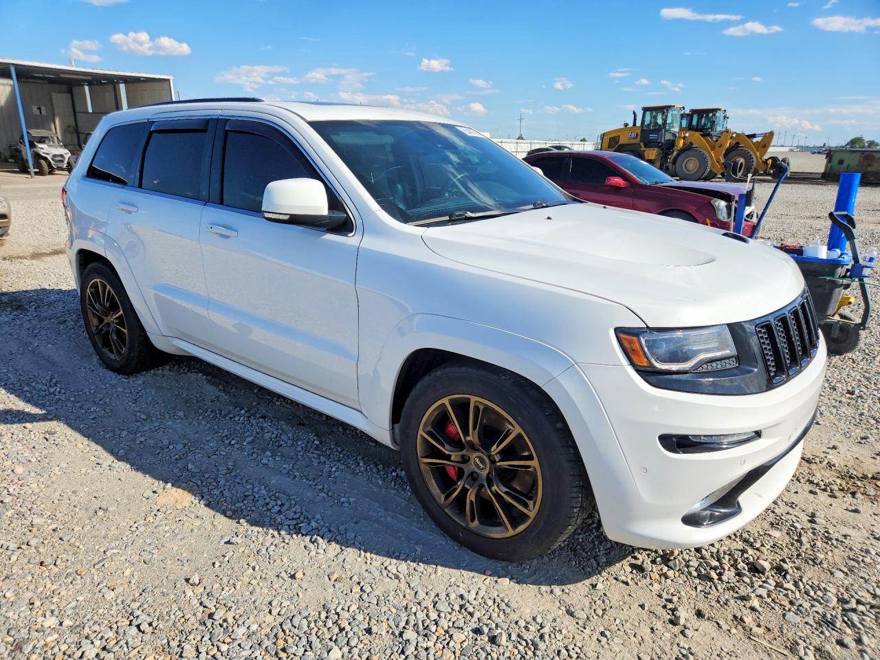 2015 Jeep Grand Cherokee Srt-8 White vin: 1C4RJFDJXFC634272
