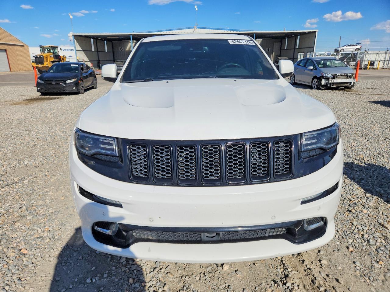 2015 Jeep Grand Cherokee Srt-8 White vin: 1C4RJFDJXFC634272