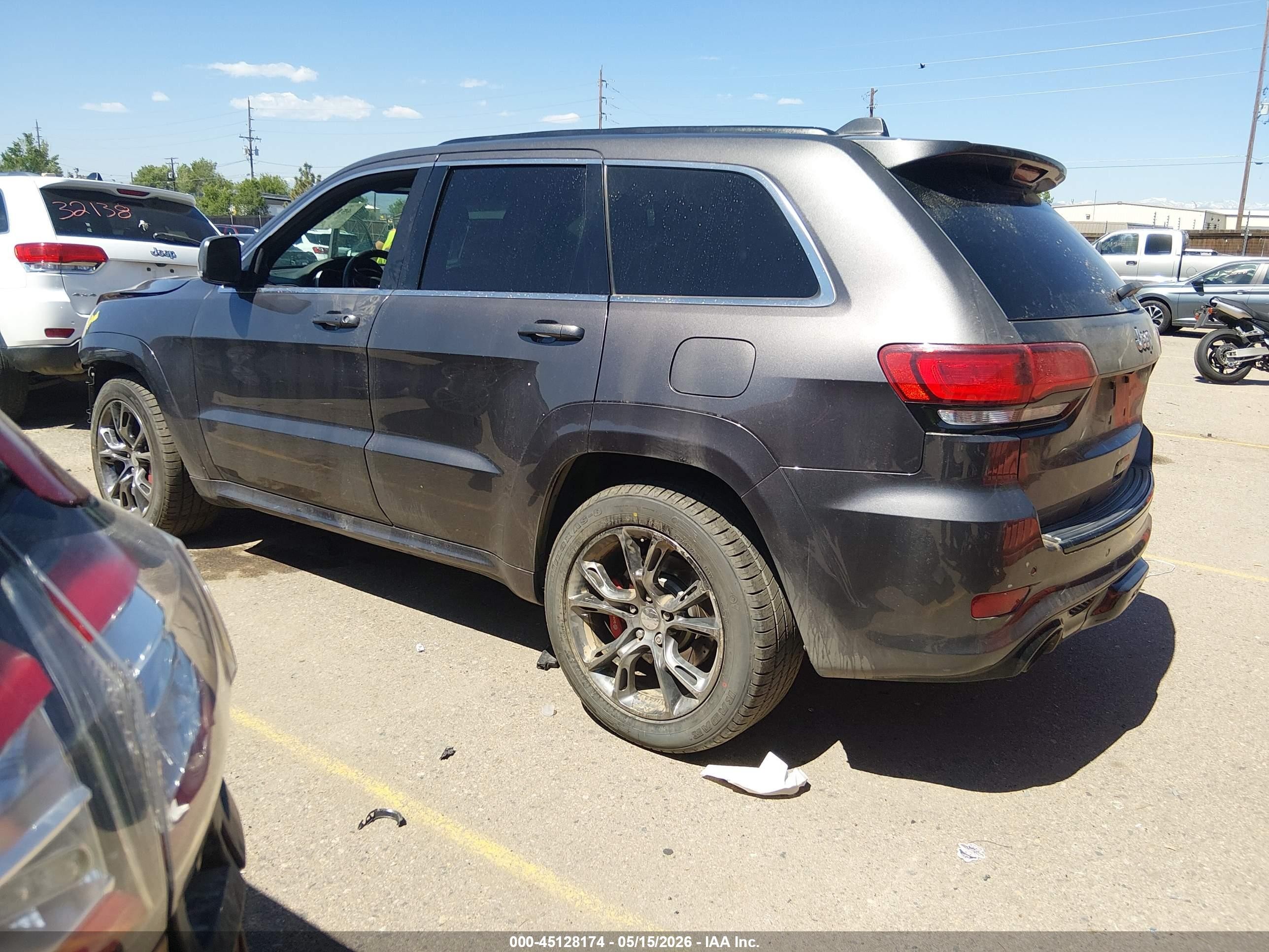 2015 Jeep Grand Cherokee Srt Gray vin: 1C4RJFDJXFC913768