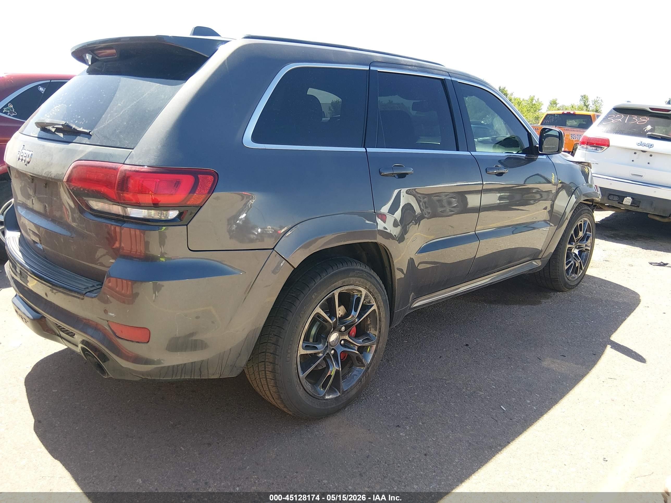 2015 Jeep Grand Cherokee Srt Gray vin: 1C4RJFDJXFC913768