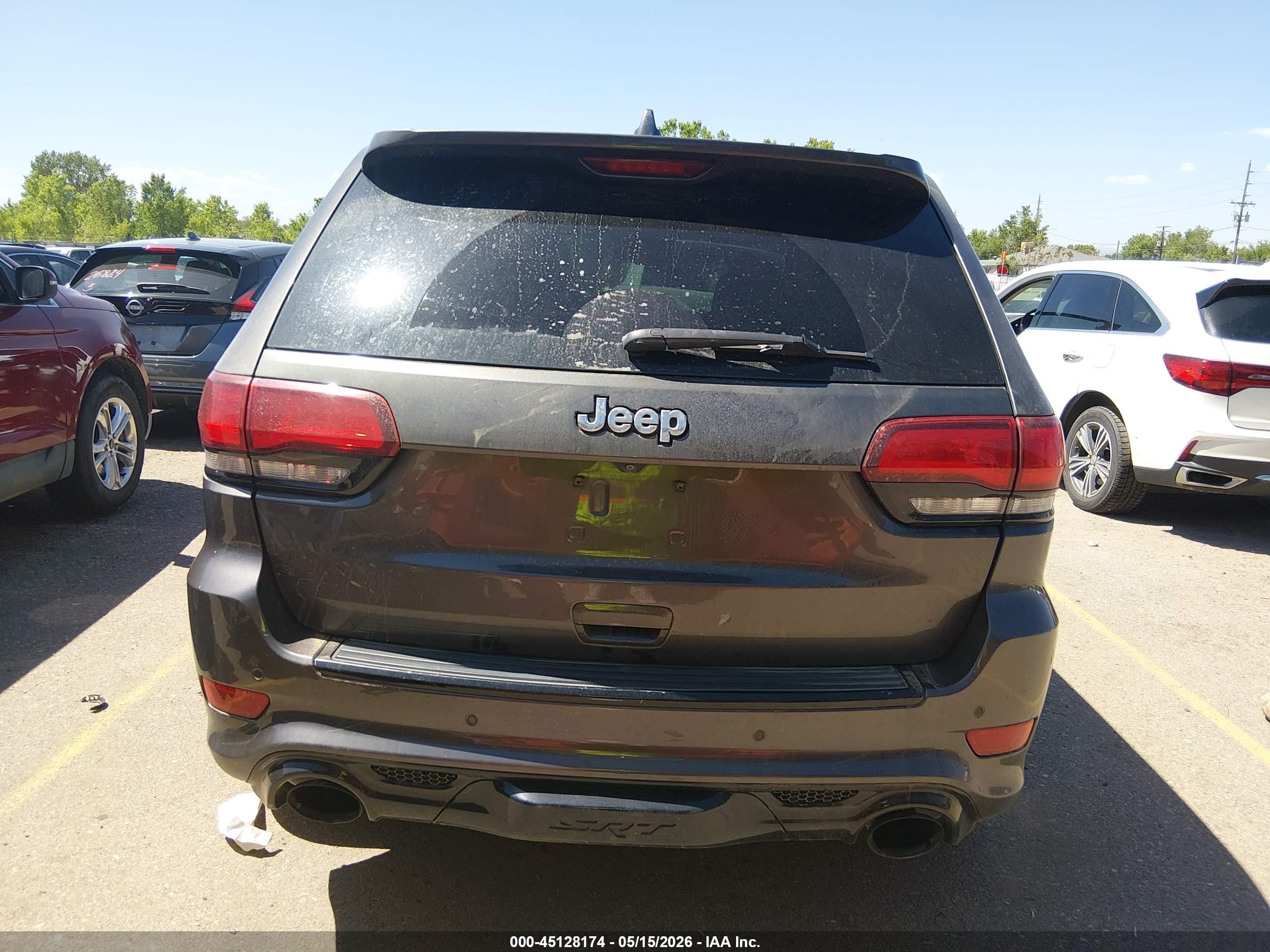 2015 Jeep Grand Cherokee Srt Gray vin: 1C4RJFDJXFC913768