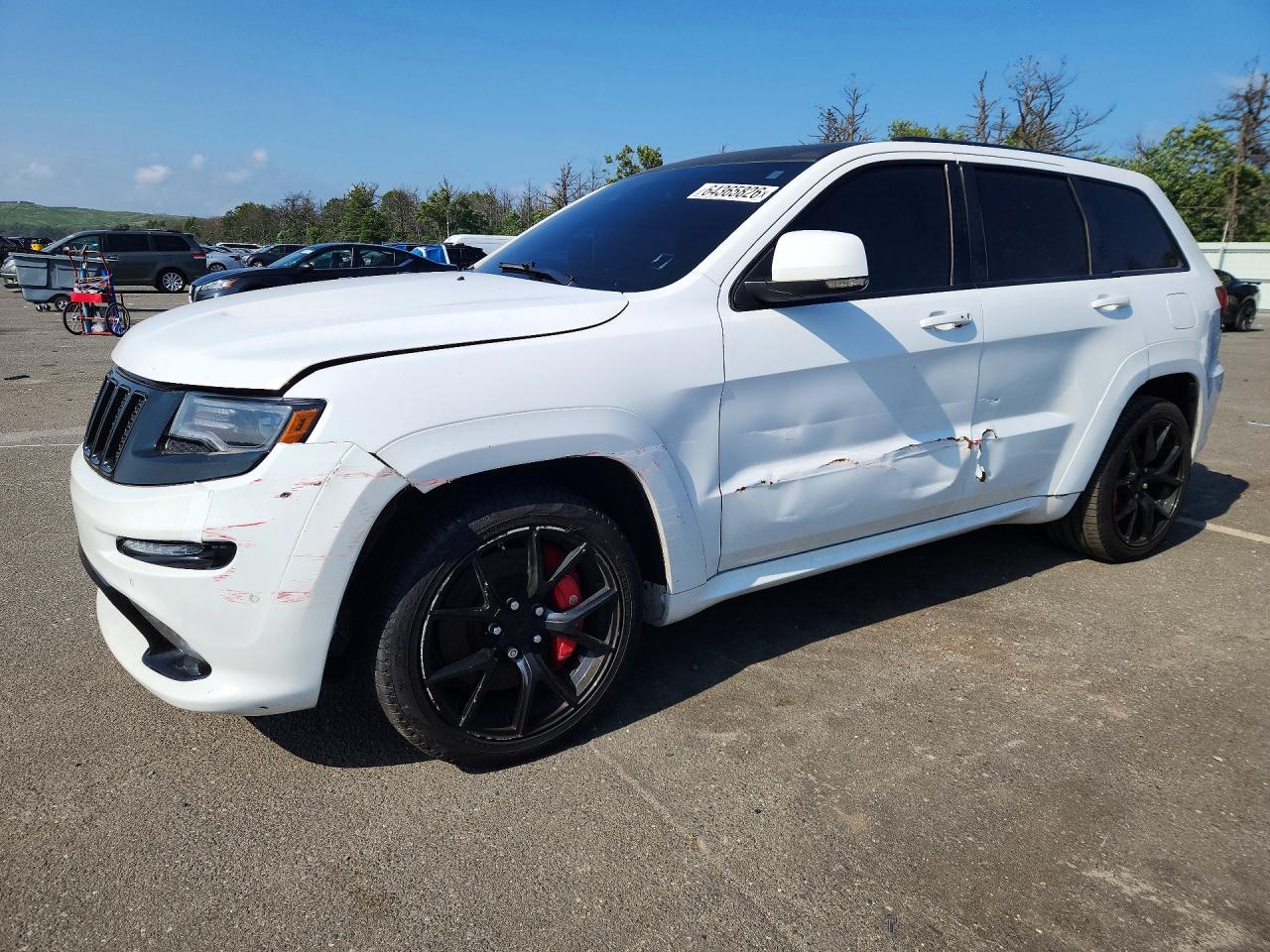 2016 Jeep Grand Cherokee Srt-8 White vin: 1C4RJFDJXGC336970