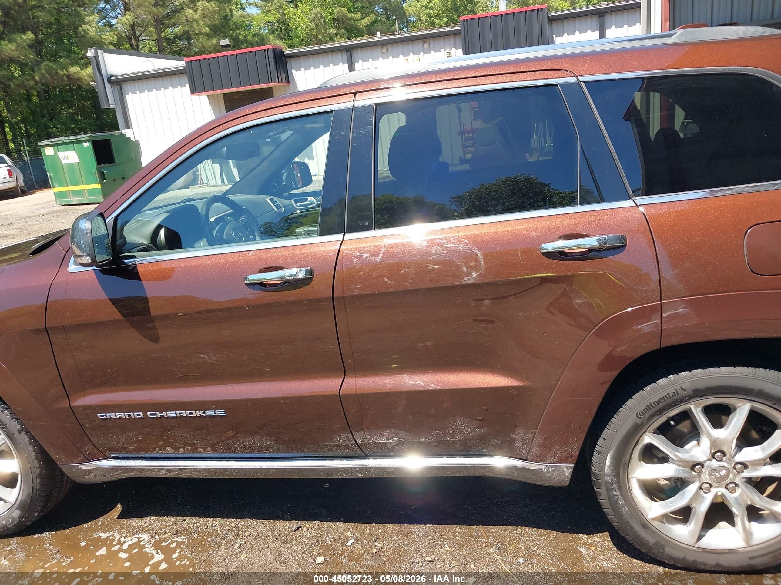 2015 Jeep Grand Cherokee Summit Brown vin: 1C4RJFJG0FC905428