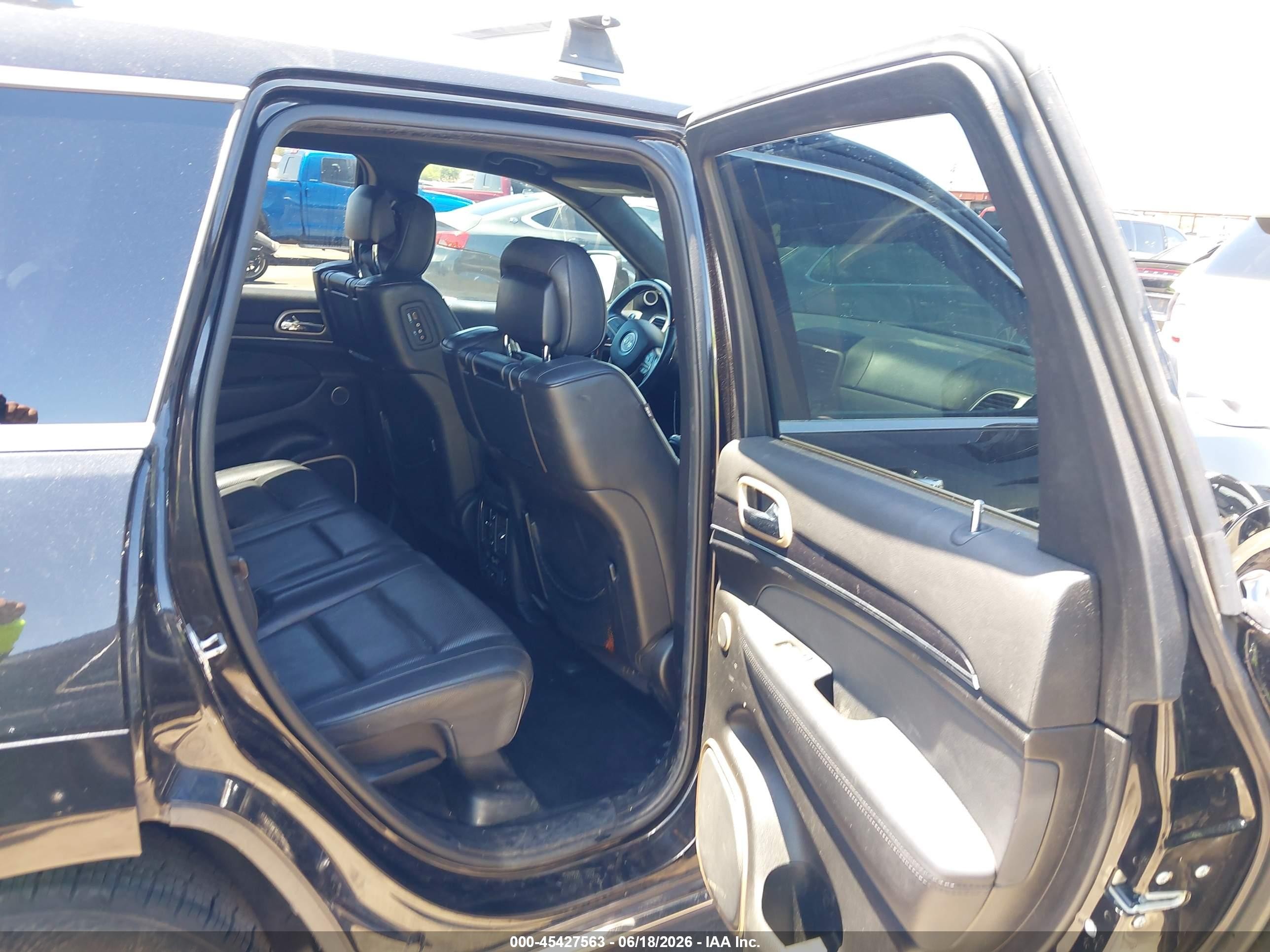 2014 Jeep Grand Cherokee Summit Black vin: 1C4RJFJG1EC501245