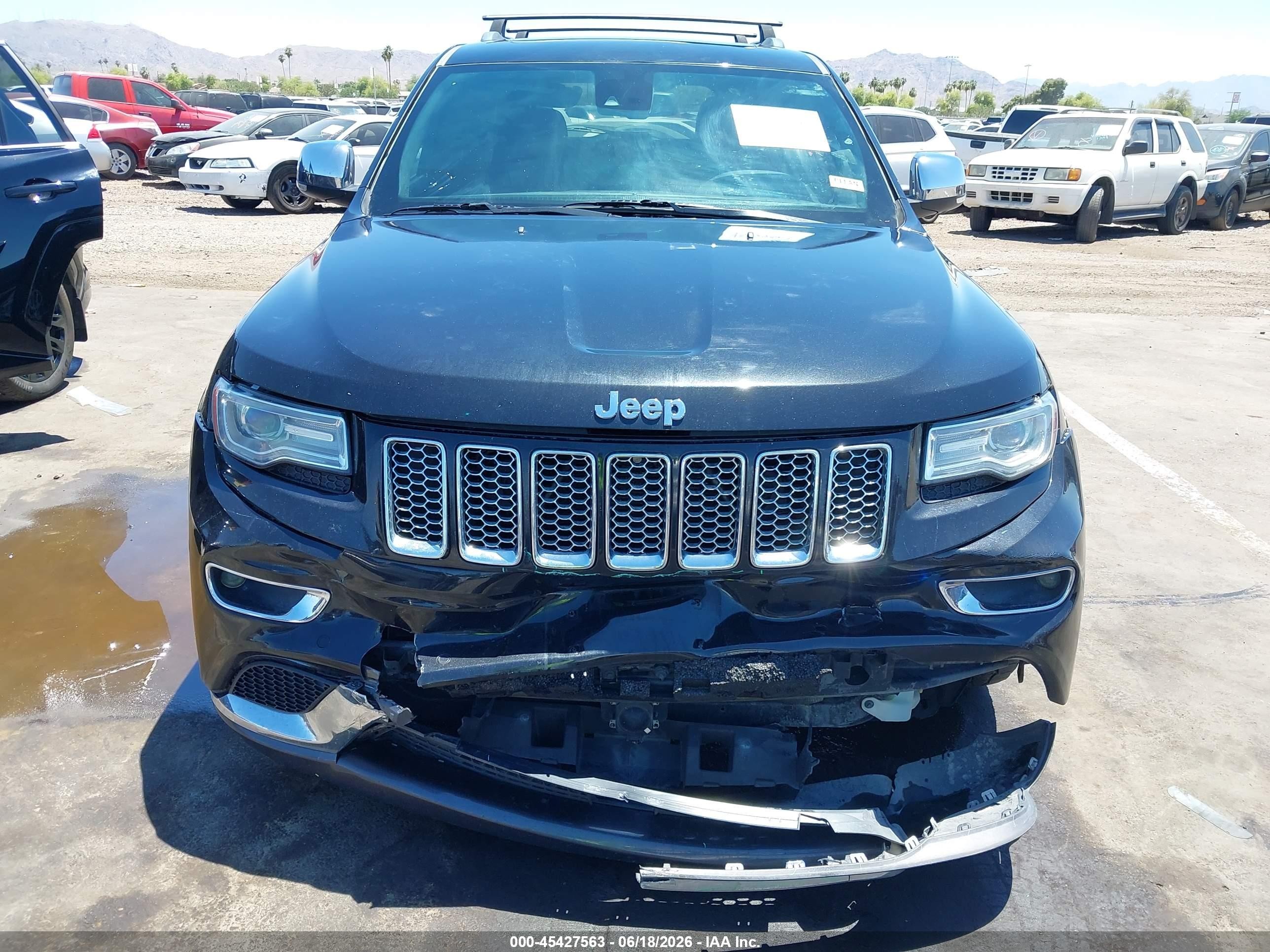 2014 Jeep Grand Cherokee Summit Black vin: 1C4RJFJG1EC501245