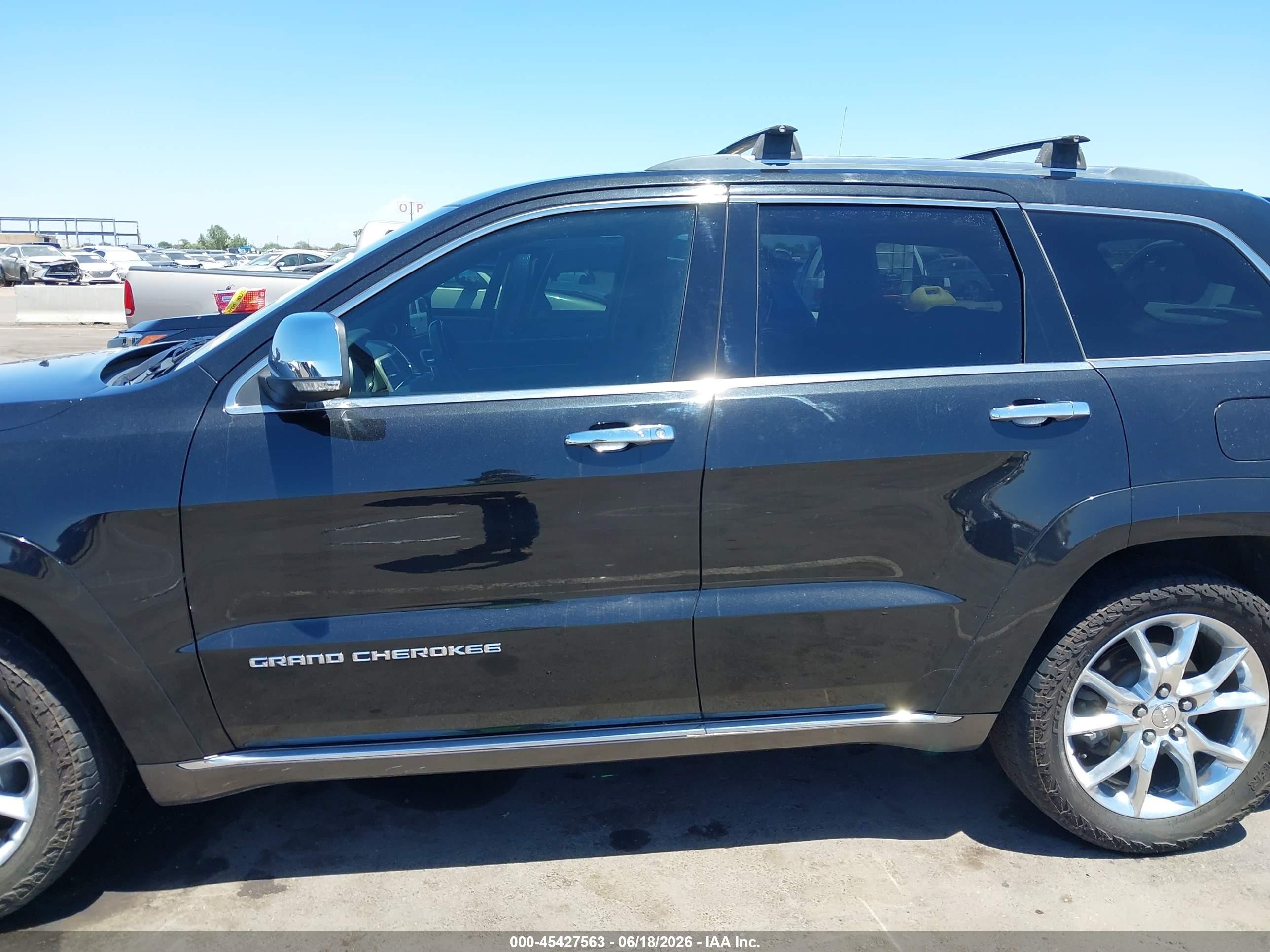 2014 Jeep Grand Cherokee Summit Black vin: 1C4RJFJG1EC501245