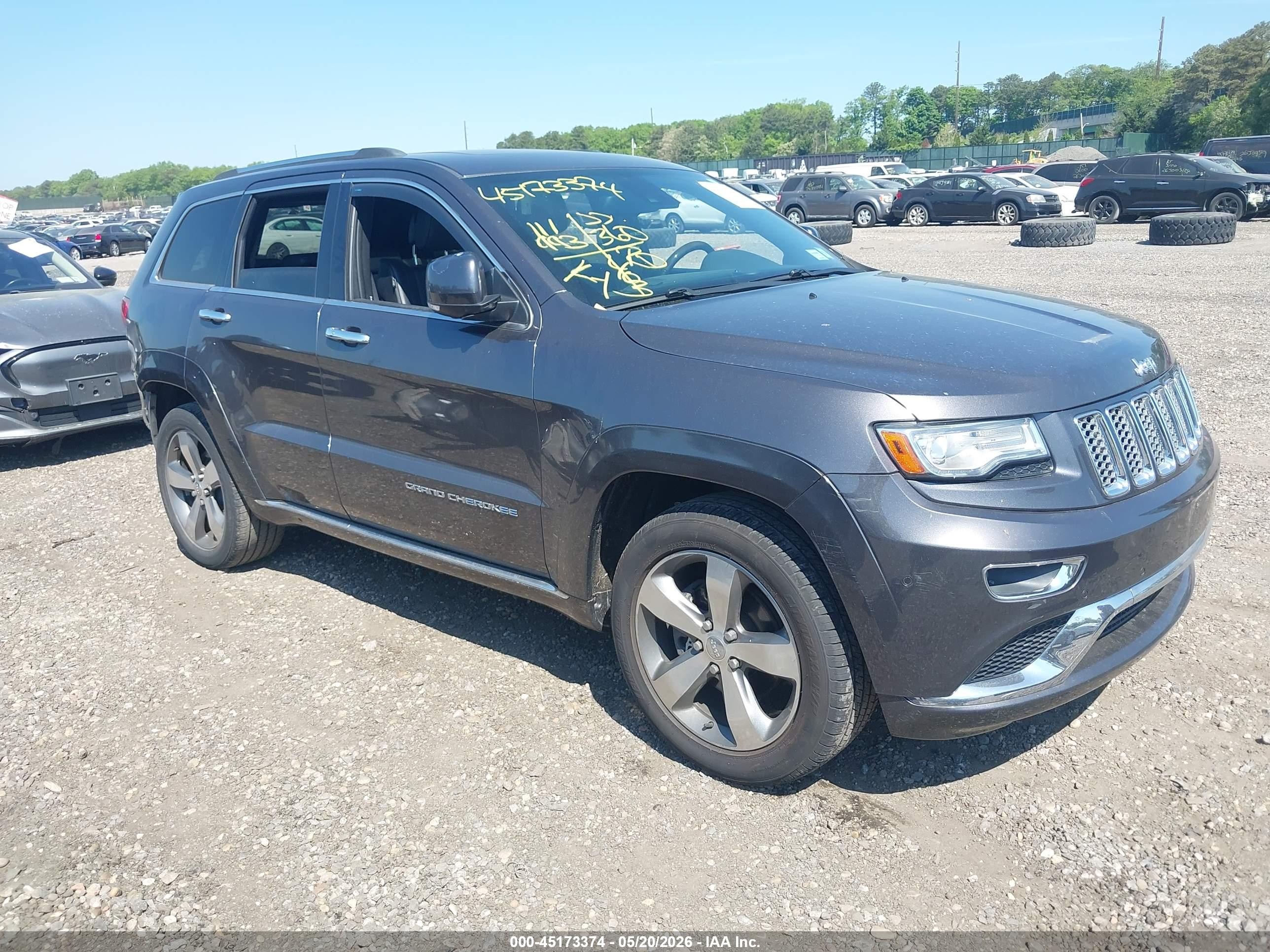 2014 Jeep Grand Cherokee Summit Black vin: 1C4RJFJG1EC539073