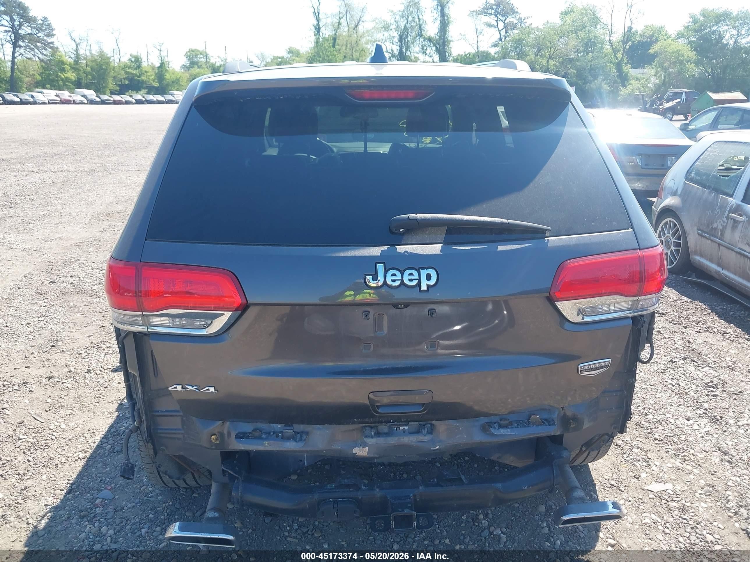 2014 Jeep Grand Cherokee Summit Black vin: 1C4RJFJG1EC539073
