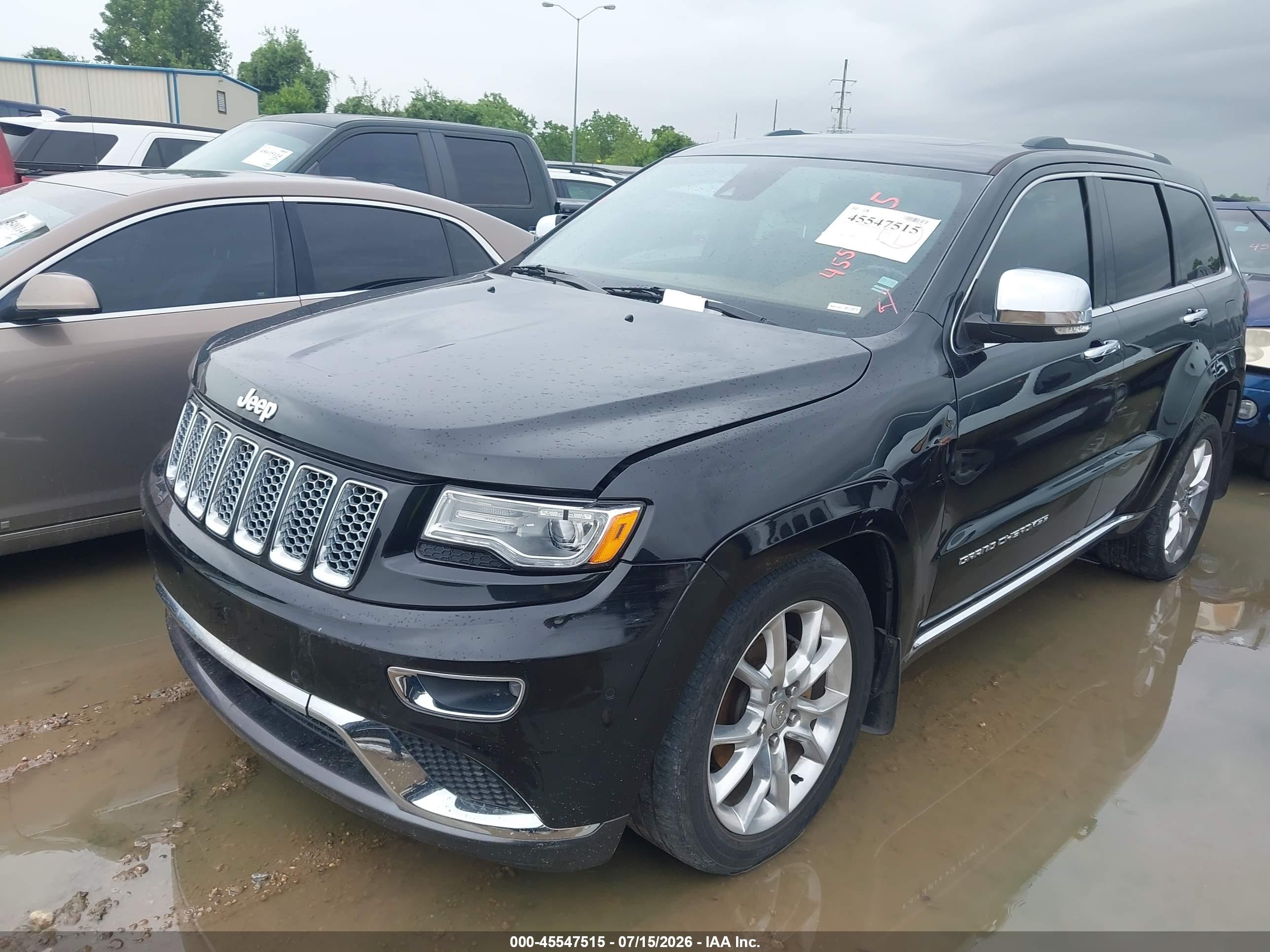 2015 Jeep Grand Cherokee Summit Black vin: 1C4RJFJG1FC912940