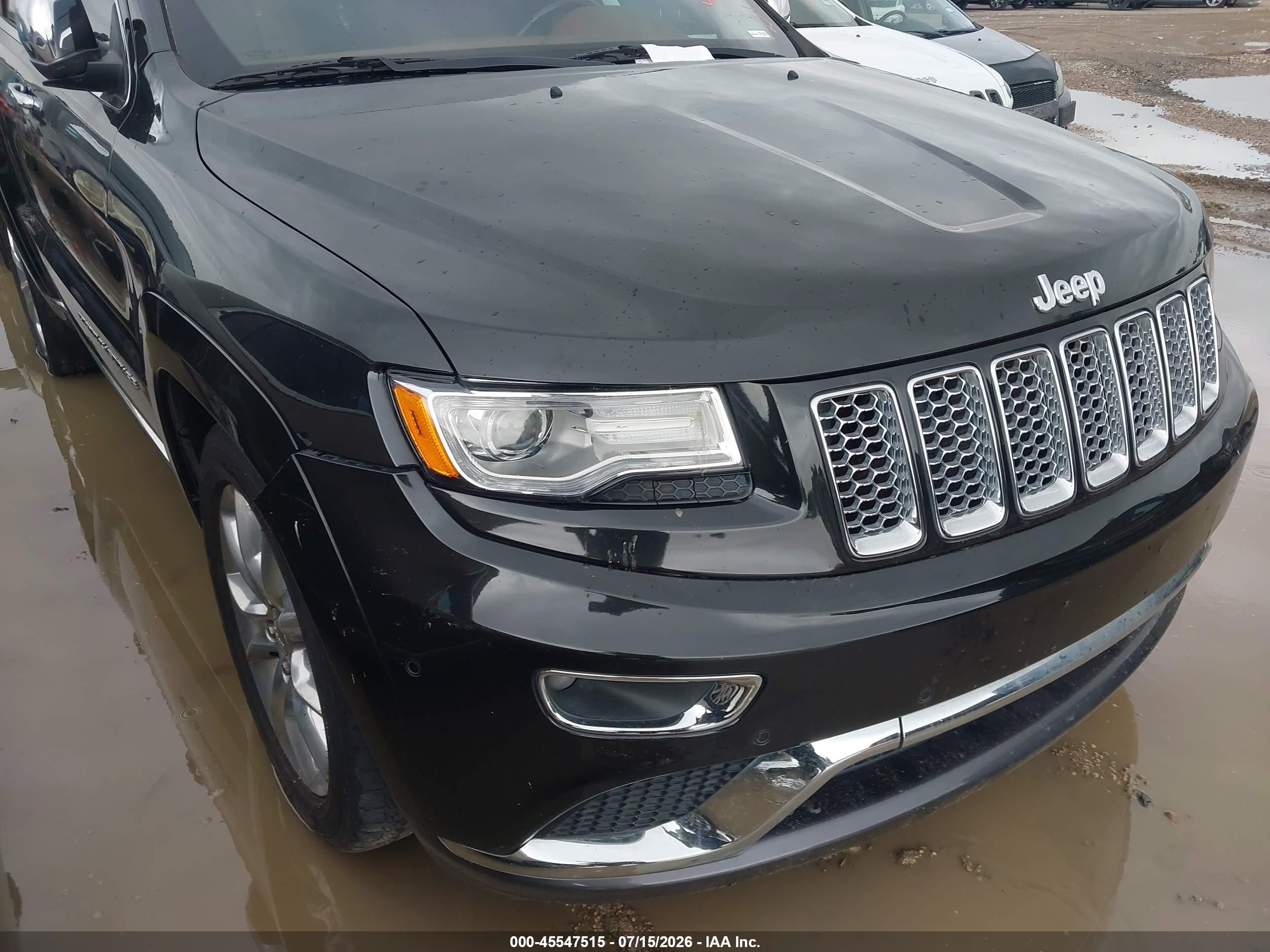 2015 Jeep Grand Cherokee Summit Black vin: 1C4RJFJG1FC912940