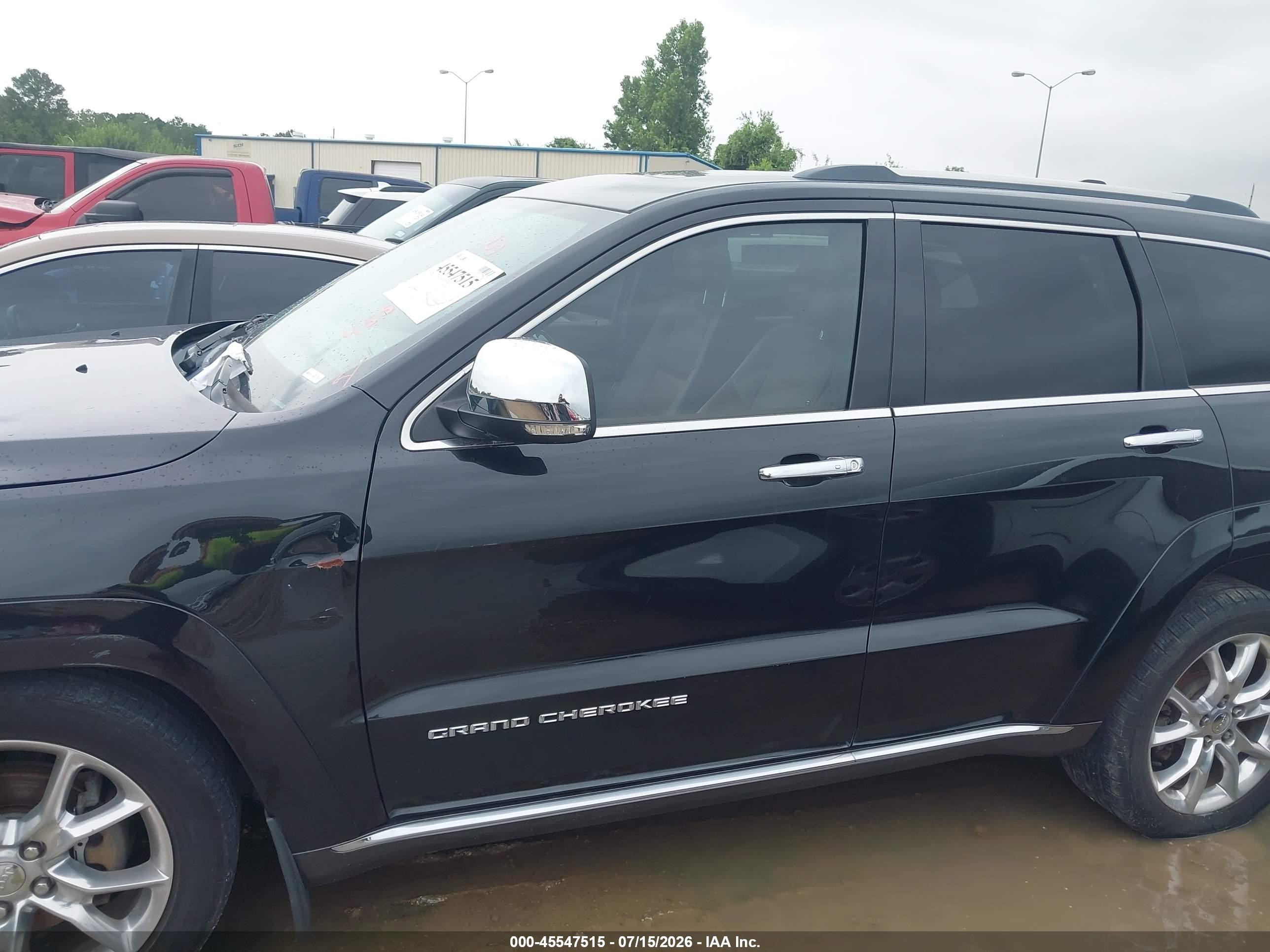 2015 Jeep Grand Cherokee Summit Black vin: 1C4RJFJG1FC912940