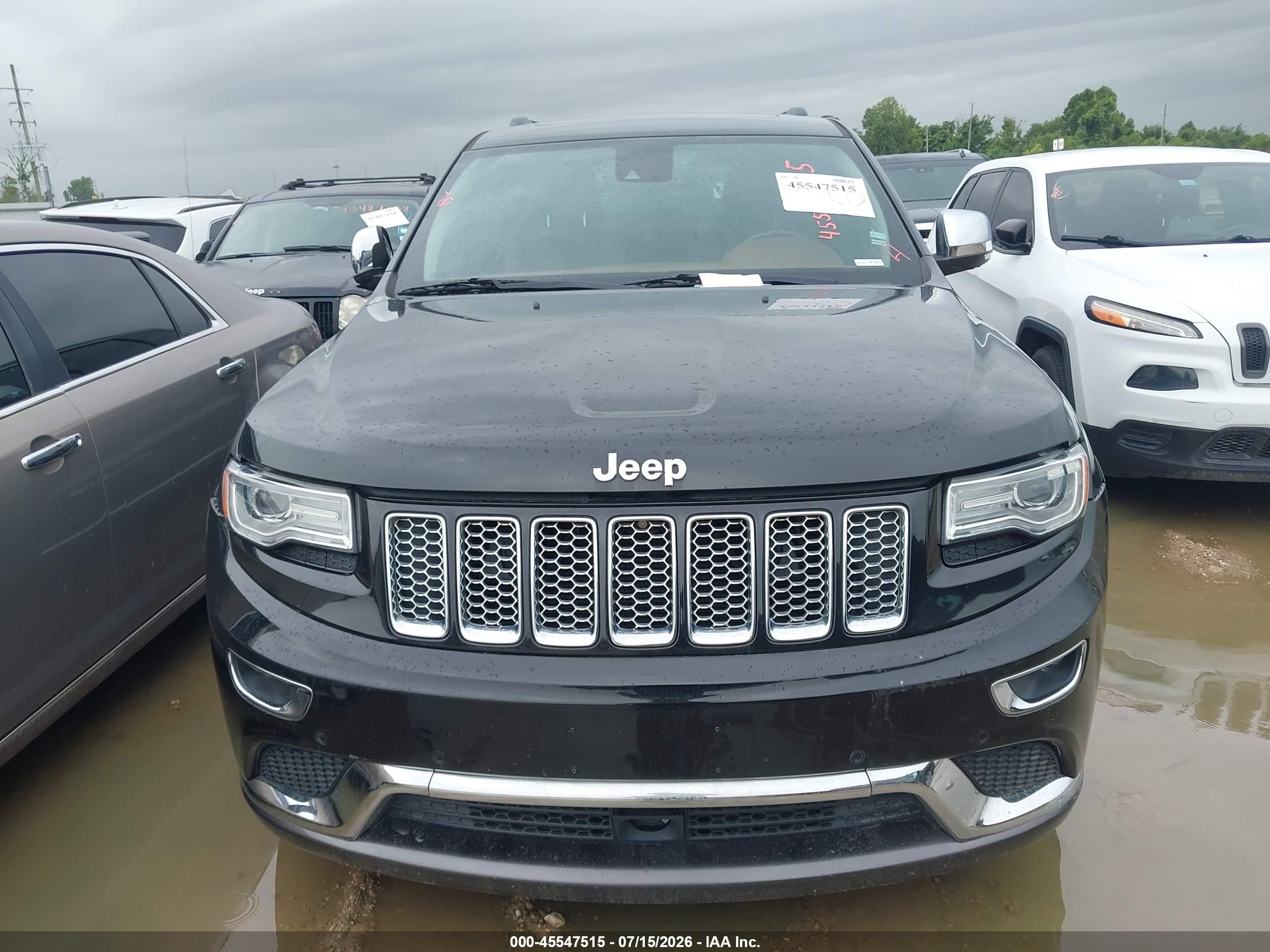 2015 Jeep Grand Cherokee Summit Black vin: 1C4RJFJG1FC912940