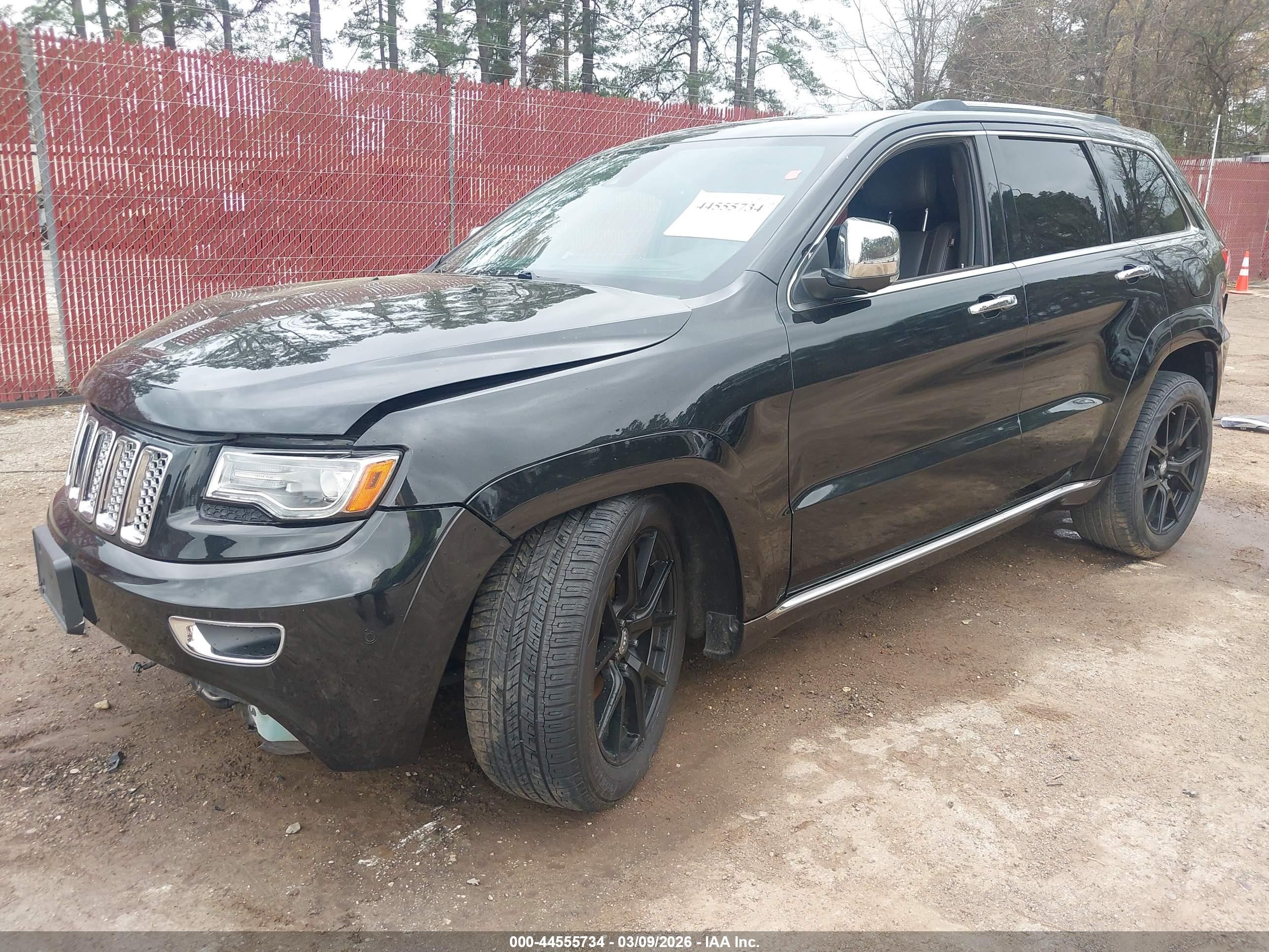 2014 Jeep Grand Cherokee Summit Black vin: 1C4RJFJG2EC294610