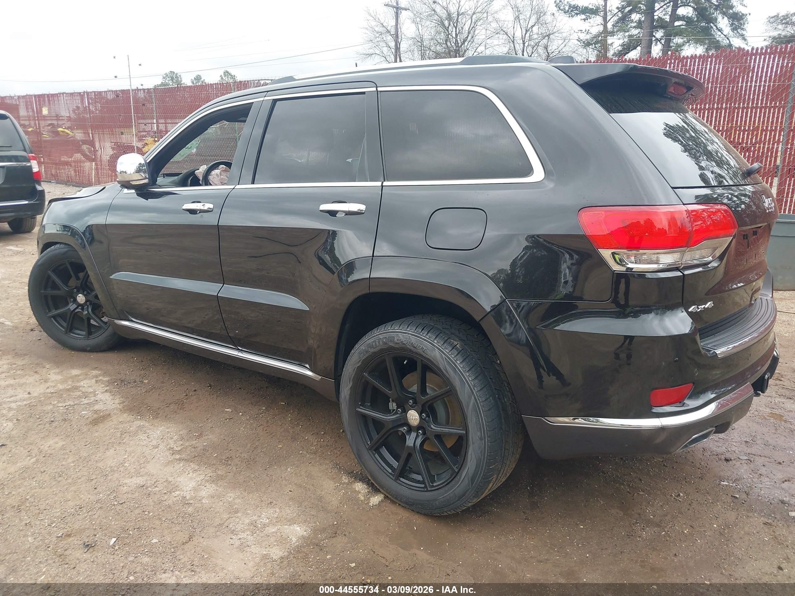 2014 Jeep Grand Cherokee Summit Black vin: 1C4RJFJG2EC294610