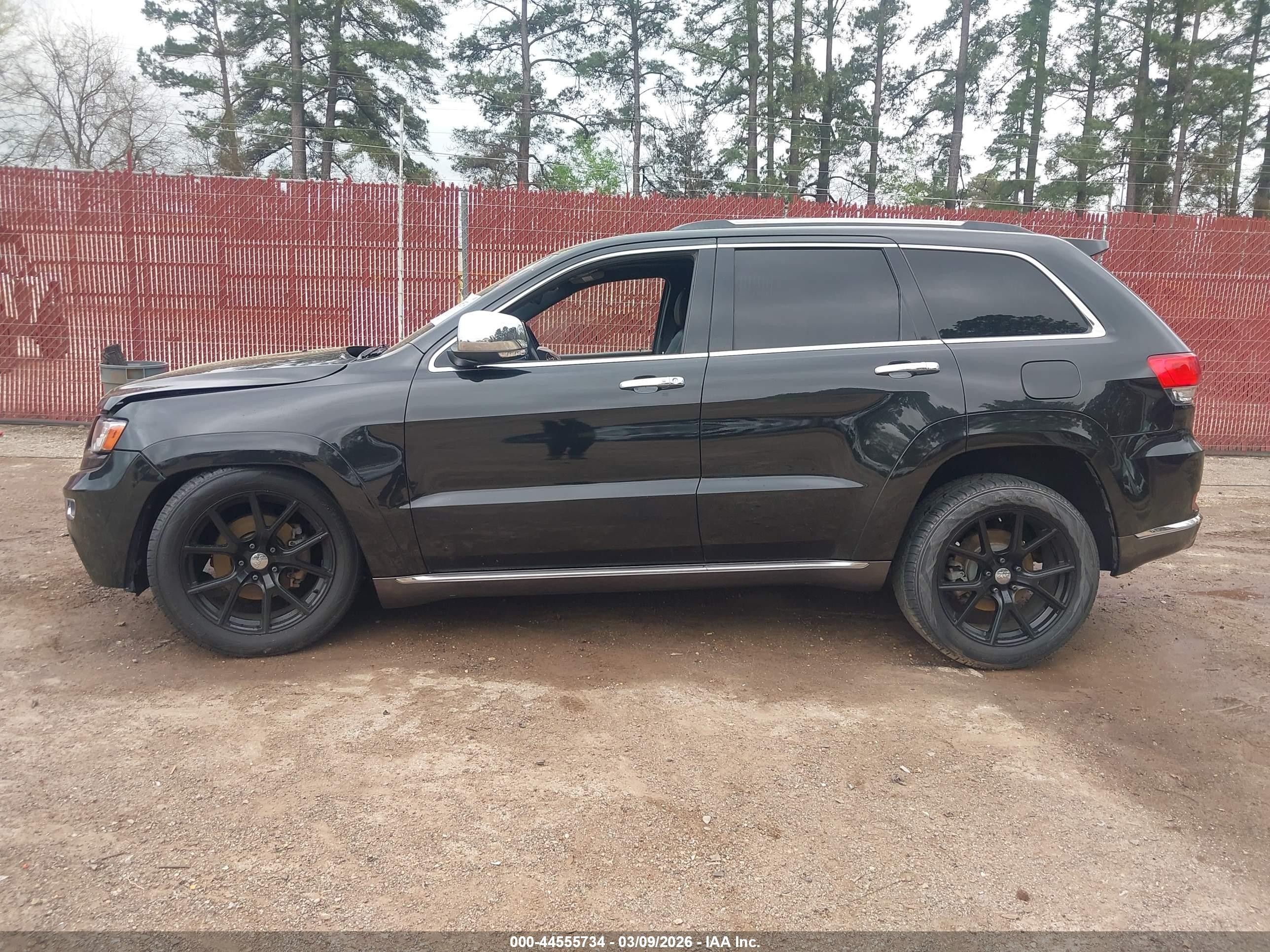 2014 Jeep Grand Cherokee Summit Black vin: 1C4RJFJG2EC294610