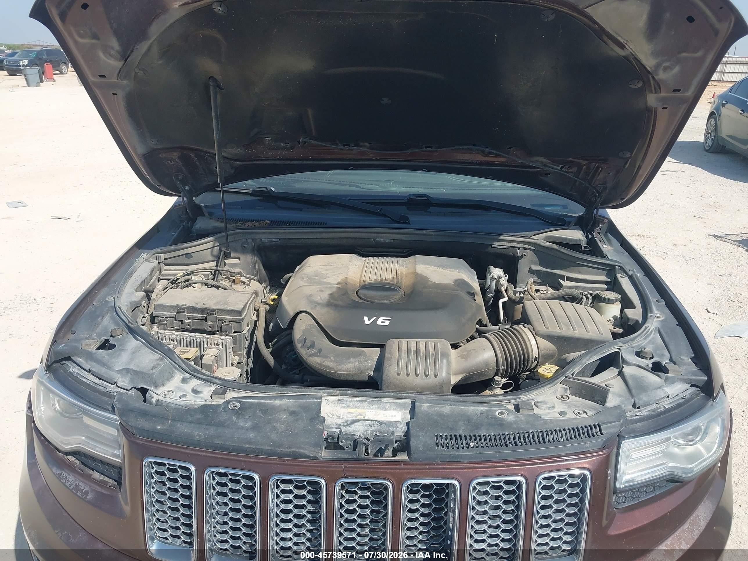 2014 Jeep Grand Cherokee Summit Коричневый vin: 1C4RJFJG2EC463864