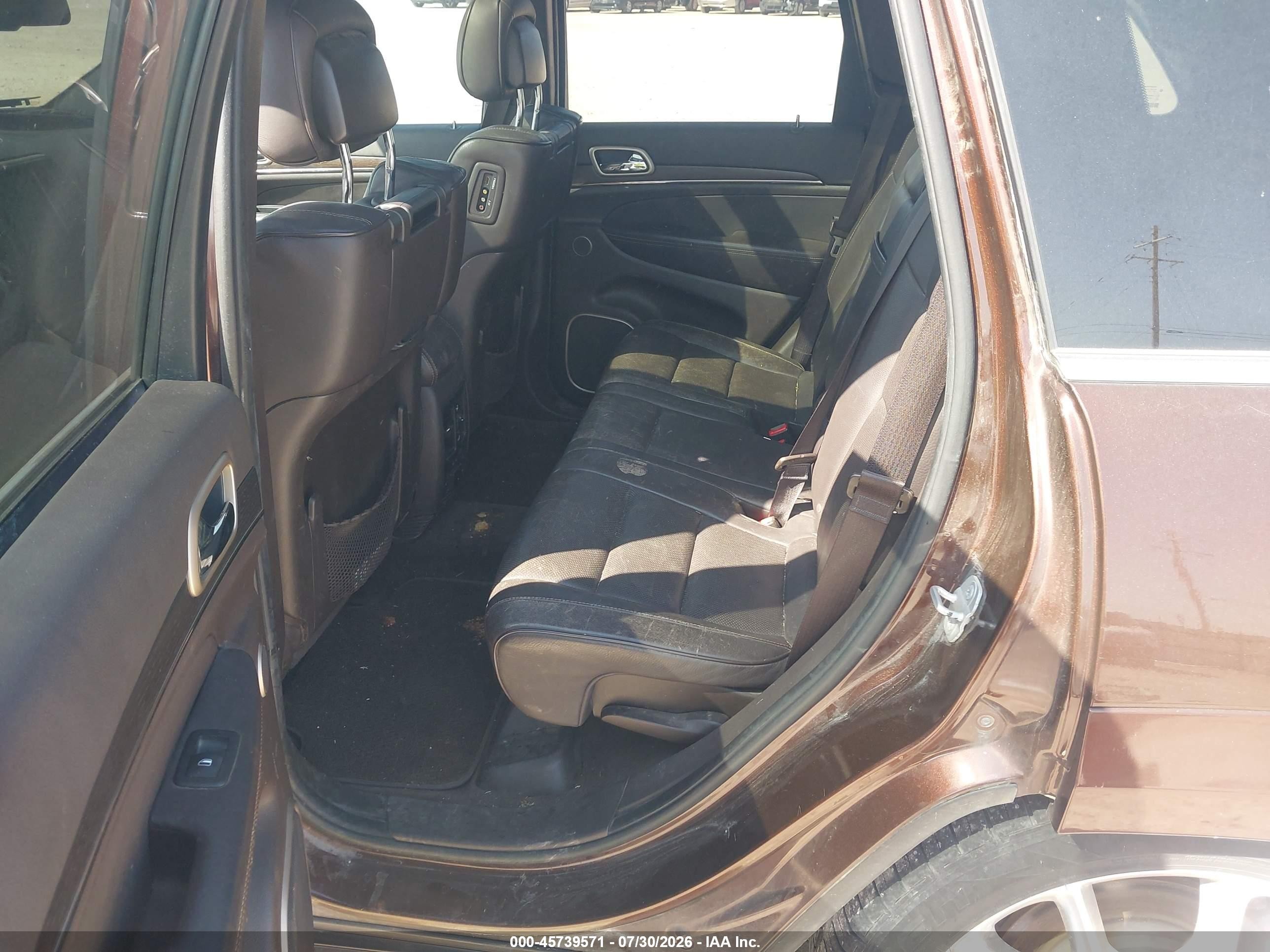 2014 Jeep Grand Cherokee Summit Коричневый vin: 1C4RJFJG2EC463864
