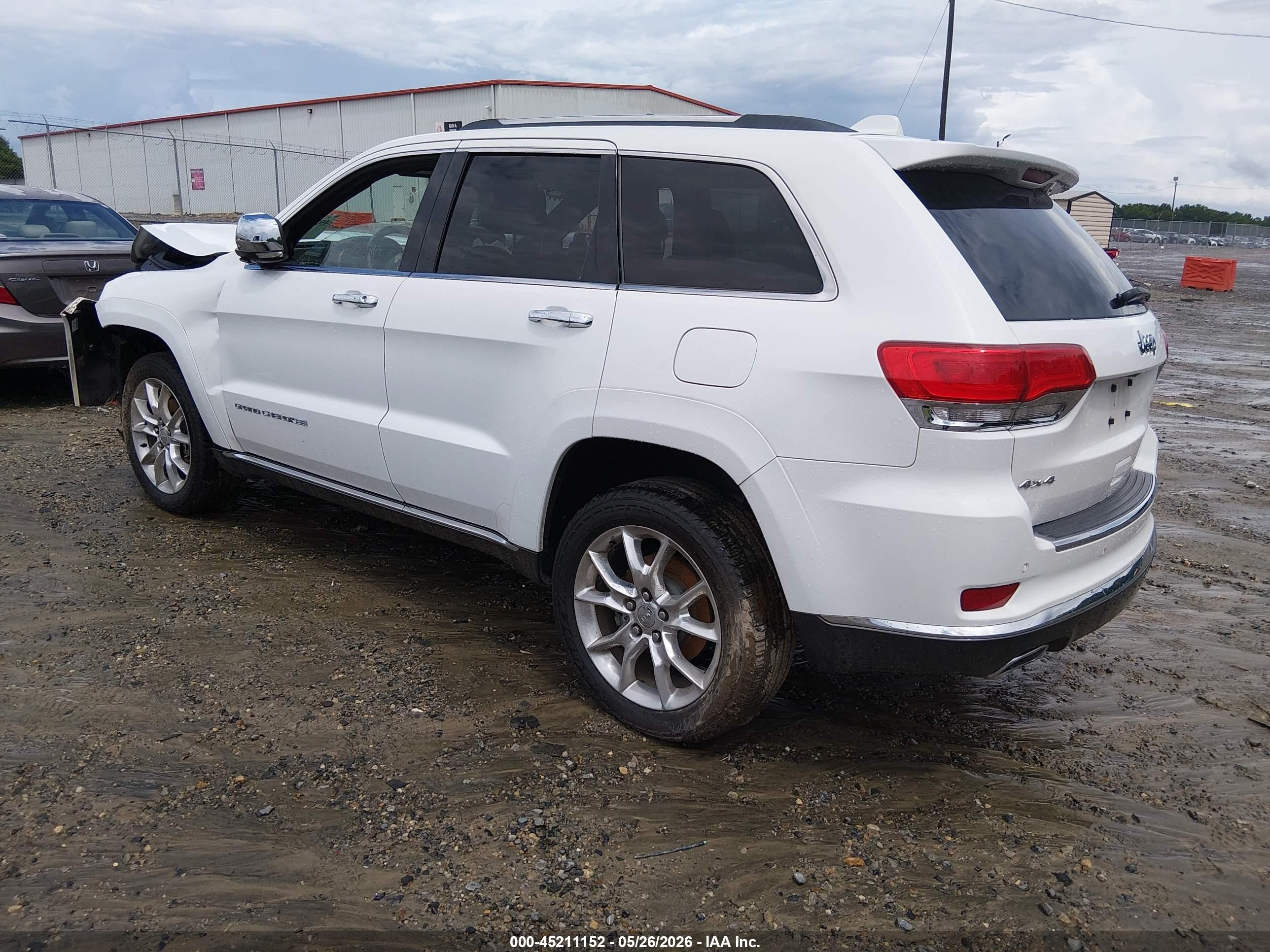 2014 Jeep Grand Cherokee Summit White vin: 1C4RJFJG2EC500119