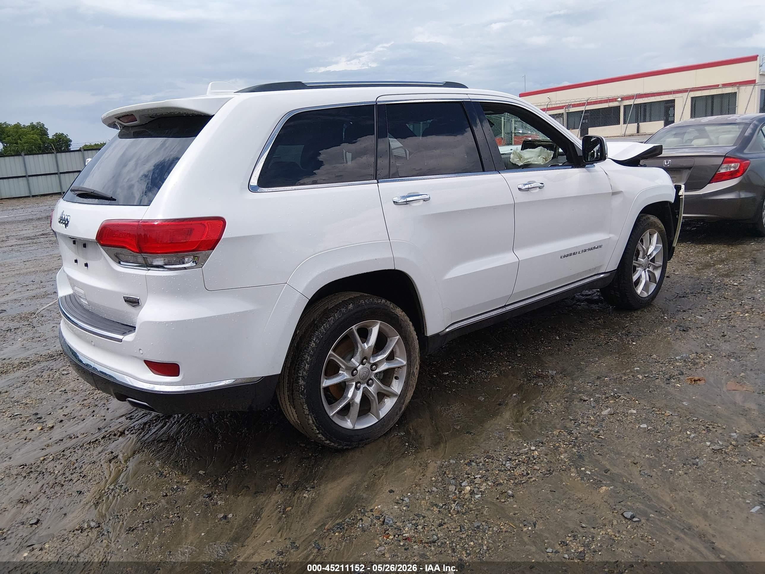 2014 Jeep Grand Cherokee Summit White vin: 1C4RJFJG2EC500119