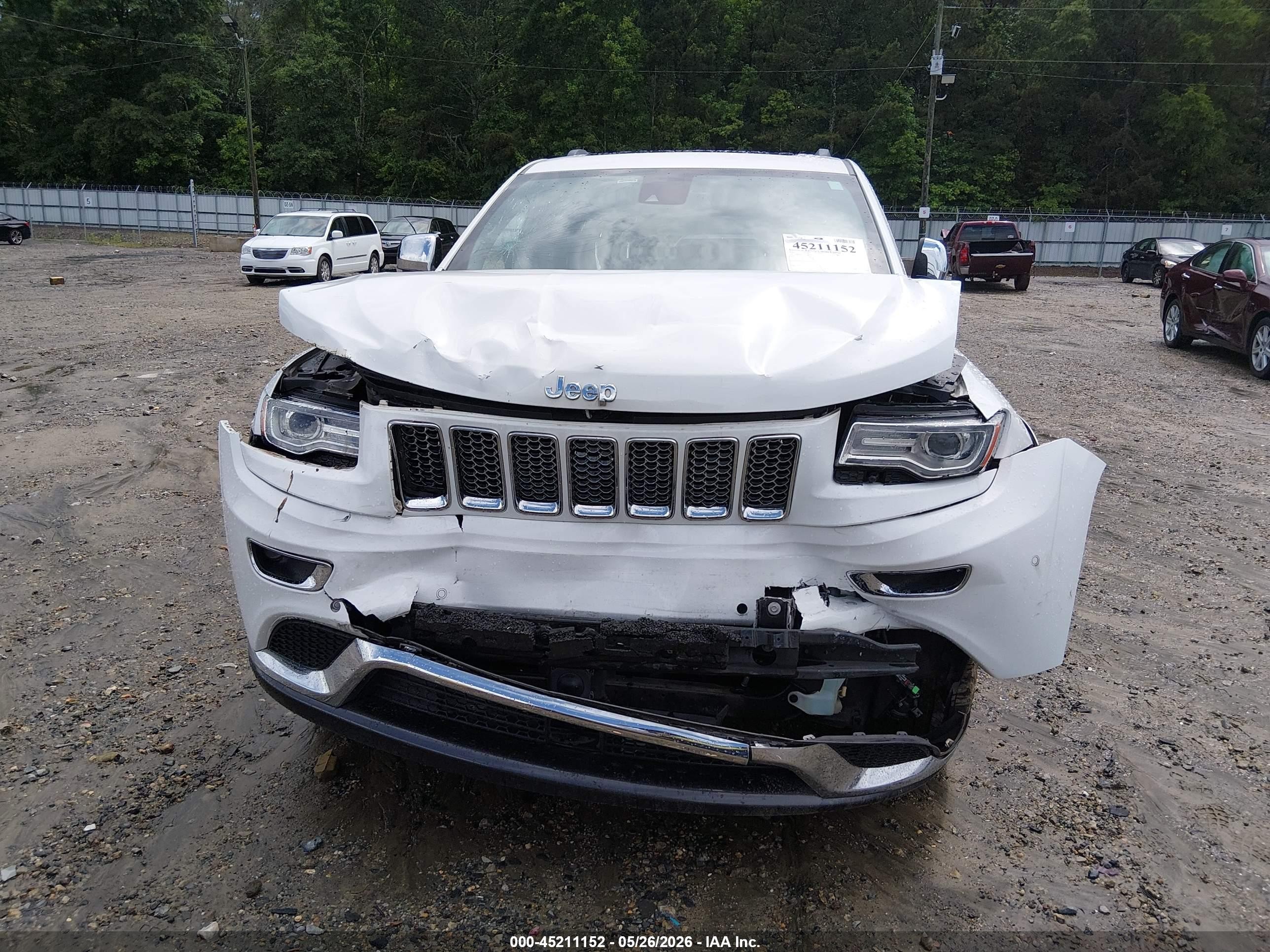 2014 Jeep Grand Cherokee Summit White vin: 1C4RJFJG2EC500119