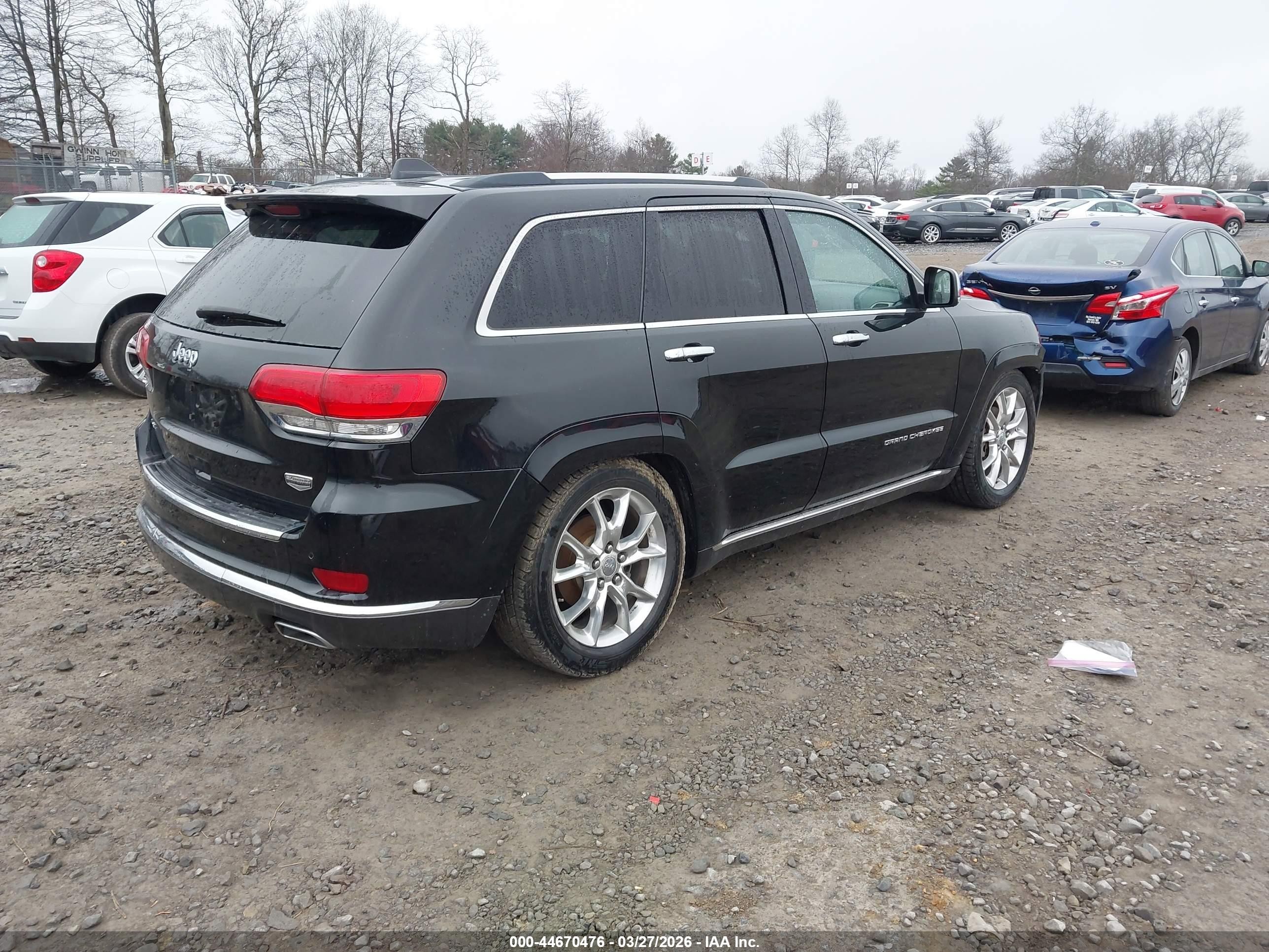 2014 Jeep Grand Cherokee Summit Black vin: 1C4RJFJG2EC531709