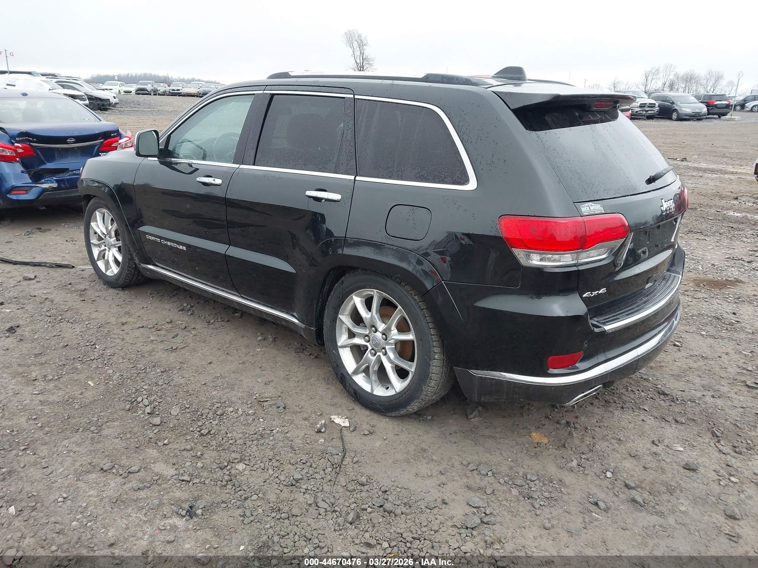2014 Jeep Grand Cherokee Summit Black vin: 1C4RJFJG2EC531709