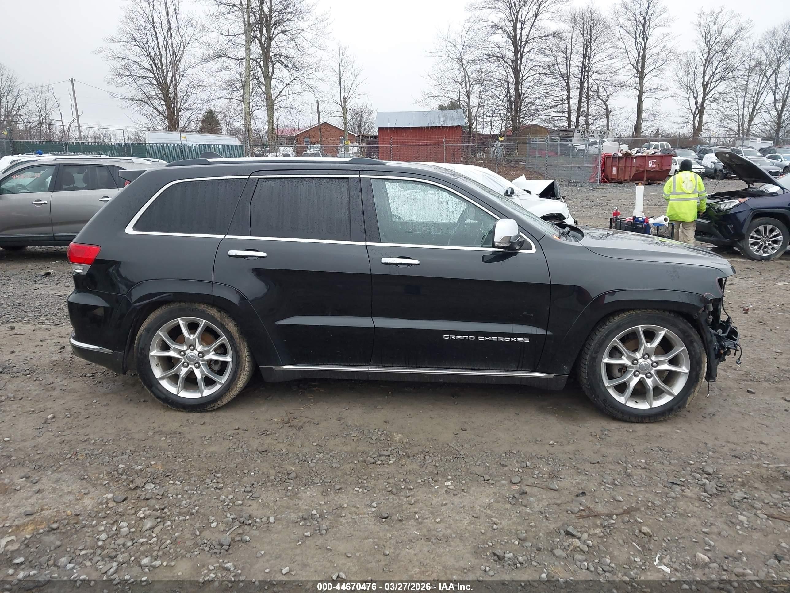 2014 Jeep Grand Cherokee Summit Black vin: 1C4RJFJG2EC531709