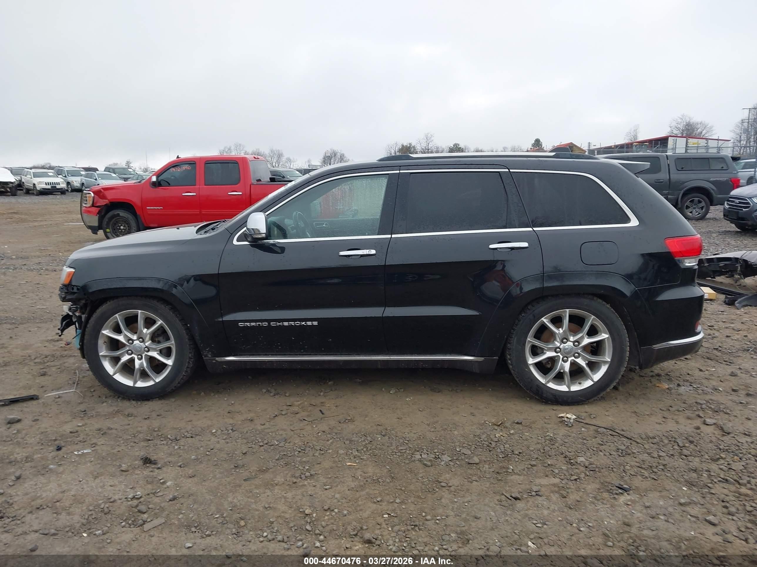 2014 Jeep Grand Cherokee Summit Black vin: 1C4RJFJG2EC531709