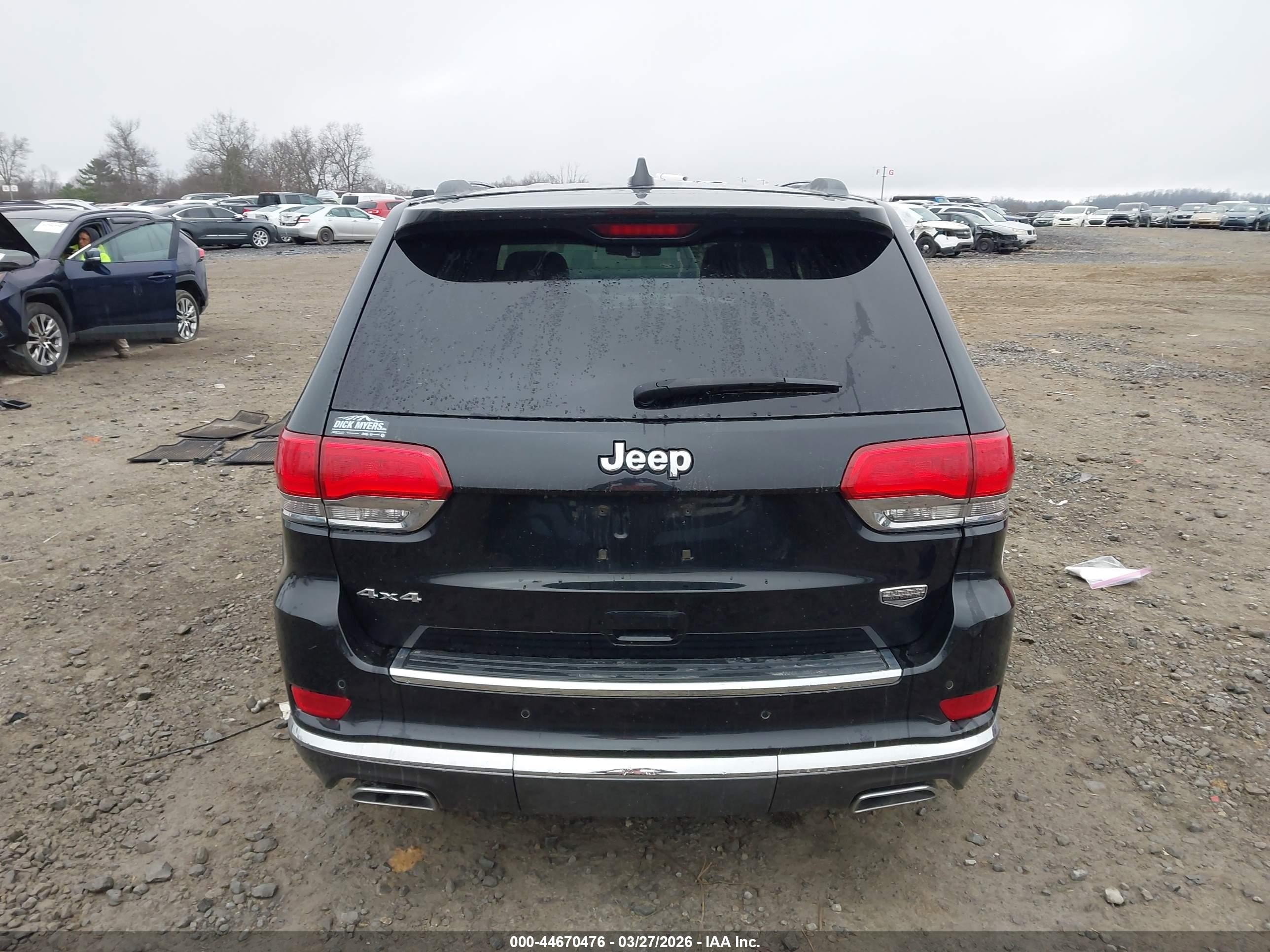 2014 Jeep Grand Cherokee Summit Black vin: 1C4RJFJG2EC531709
