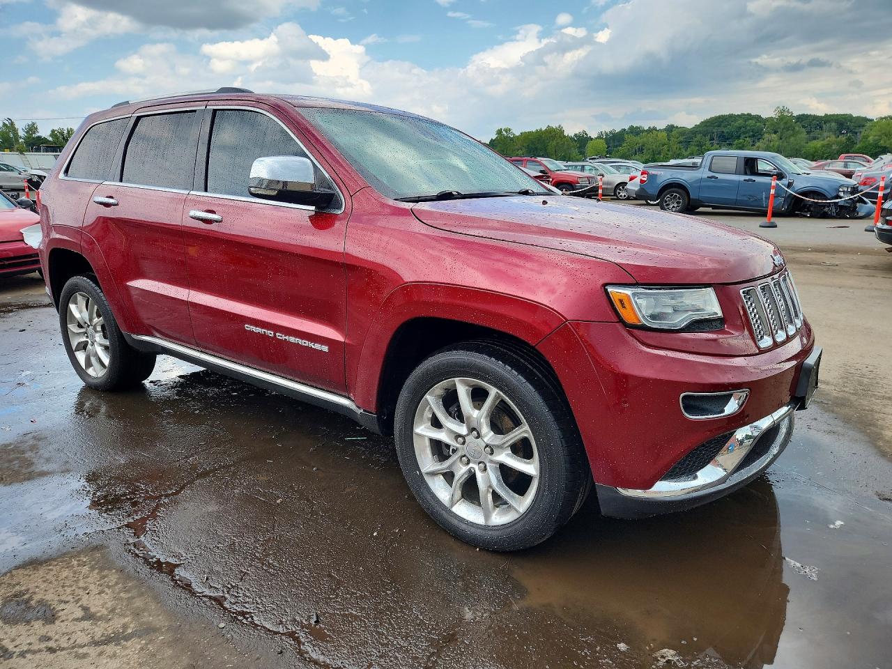 2014 Jeep Grand Cherokee Summit Burgundy vin: 1C4RJFJG3EC377575