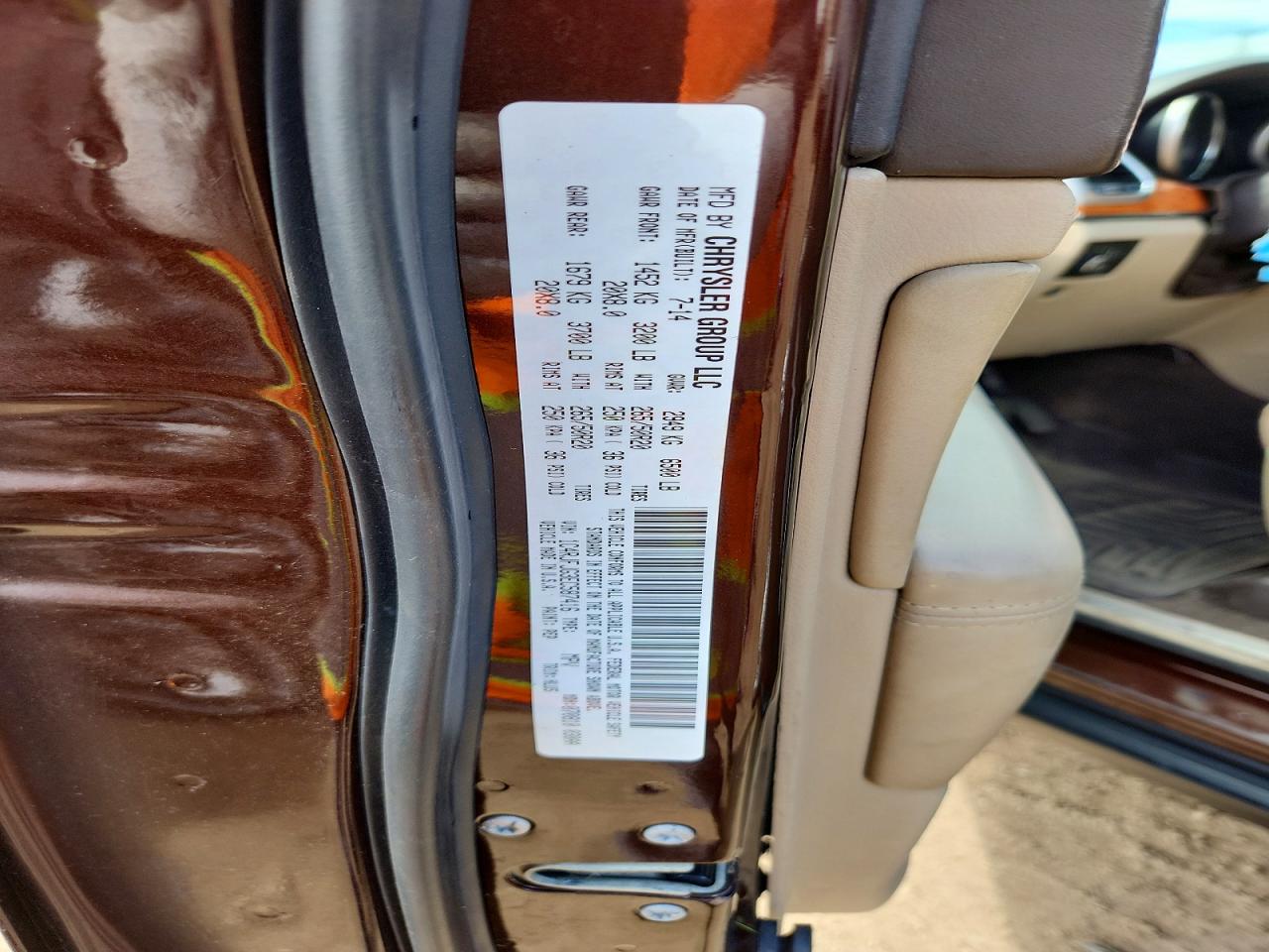 2014 Jeep Grand Cherokee Summit Brown vin: 1C4RJFJG3EC587416