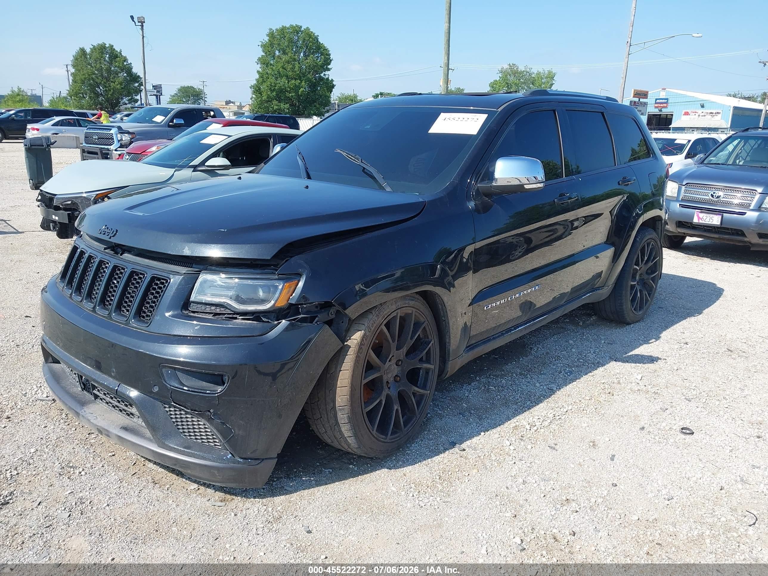 2015 Jeep Grand Cherokee Summit Black vin: 1C4RJFJG3FC769103