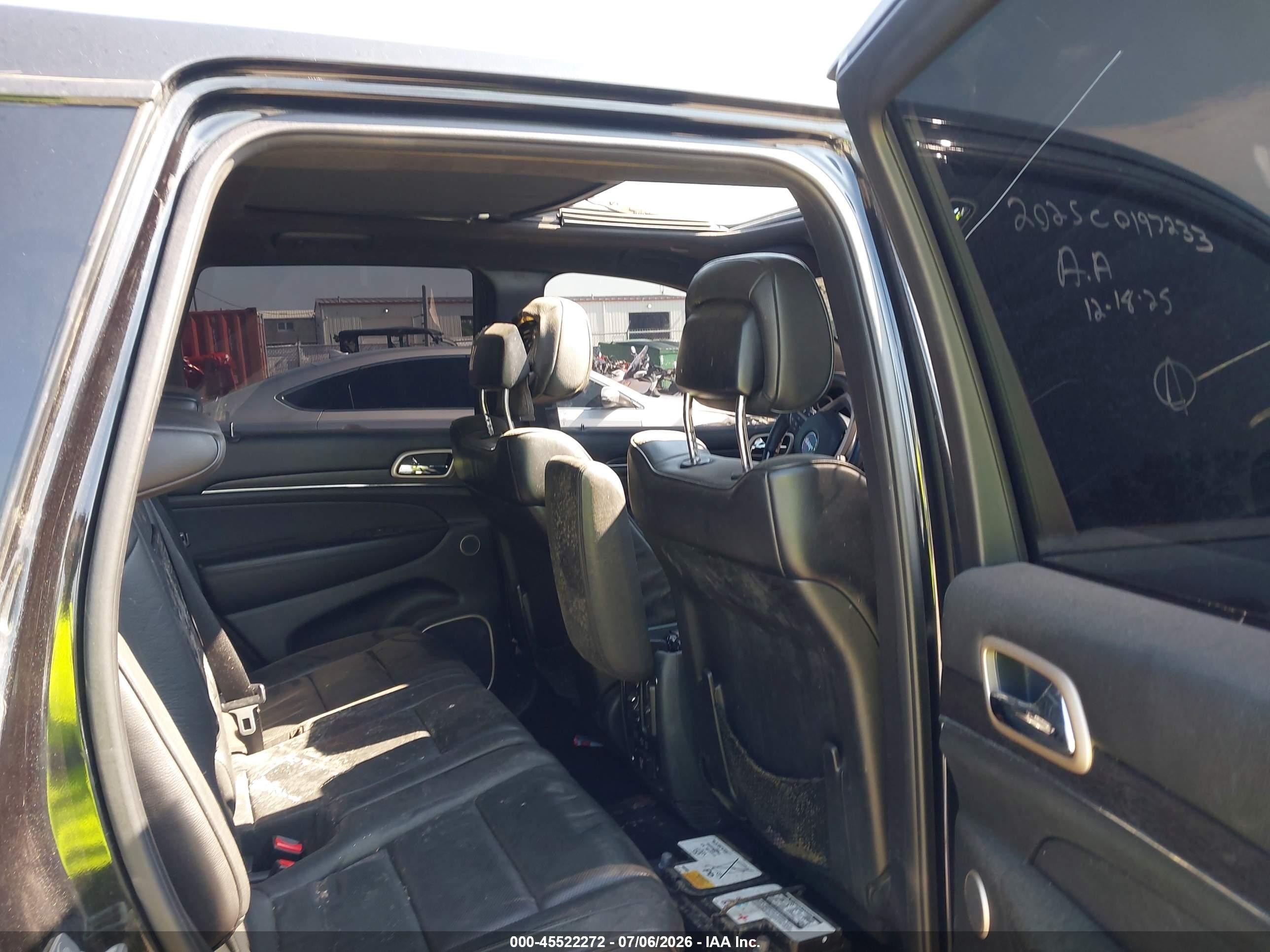 2015 Jeep Grand Cherokee Summit Black vin: 1C4RJFJG3FC769103