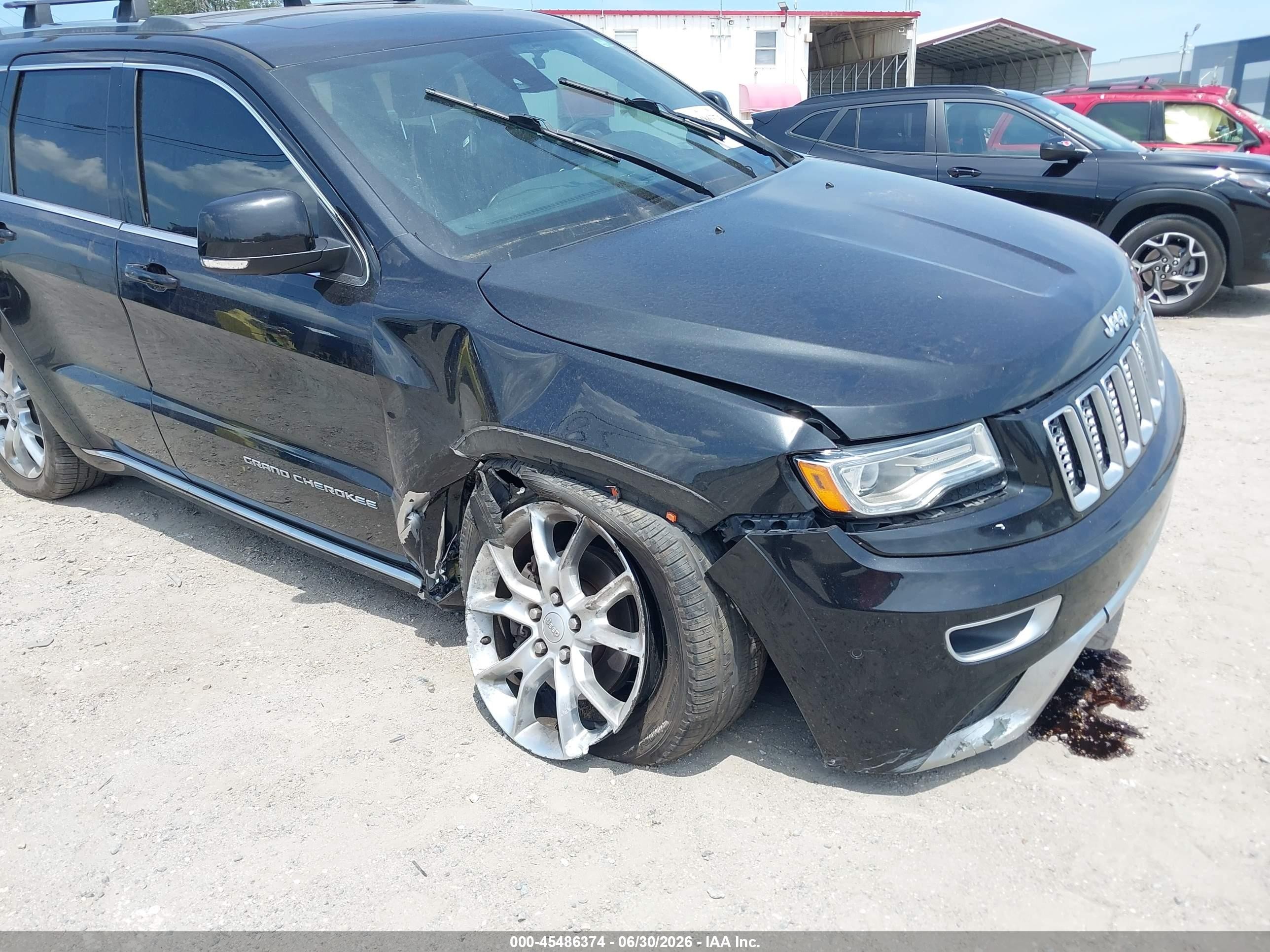 2015 Jeep Grand Cherokee Summit Черный vin: 1C4RJFJG3FC871579