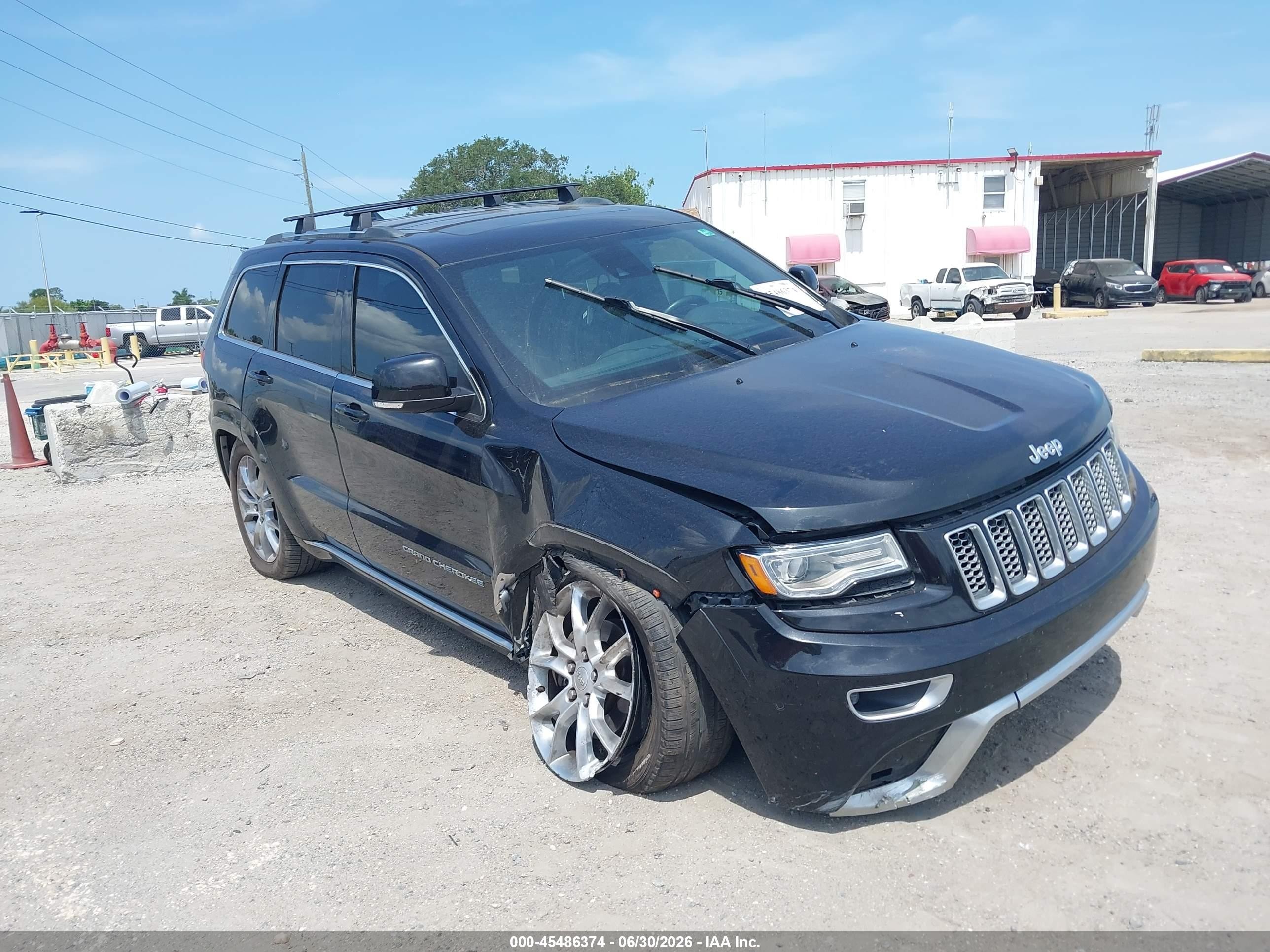 2015 Jeep Grand Cherokee Summit Black vin: 1C4RJFJG3FC871579