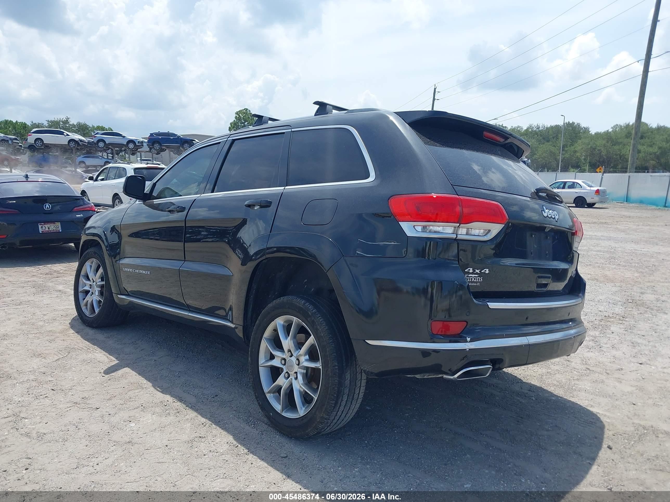 2015 Jeep Grand Cherokee Summit Черный vin: 1C4RJFJG3FC871579