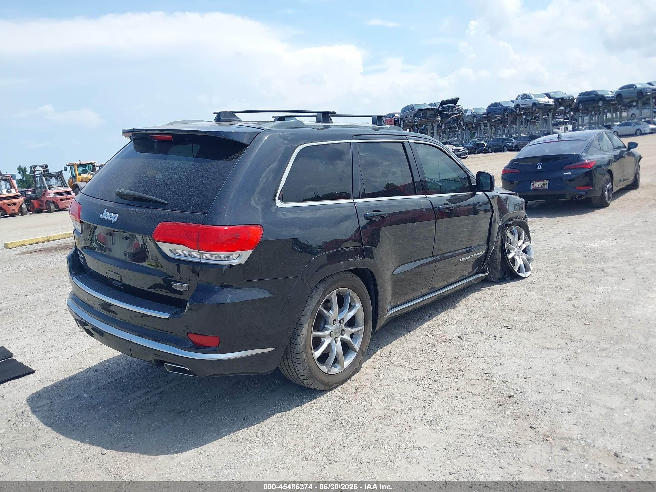 2015 Jeep Grand Cherokee Summit Черный vin: 1C4RJFJG3FC871579