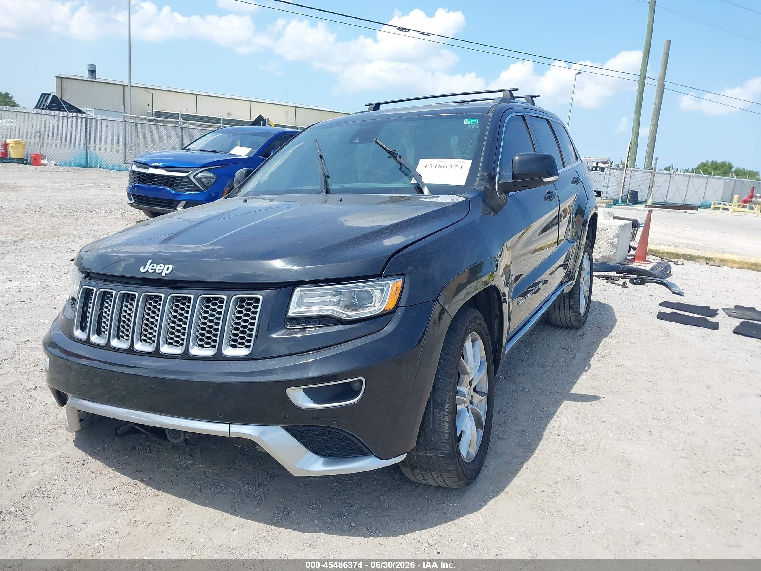 2015 Jeep Grand Cherokee Summit Черный vin: 1C4RJFJG3FC871579