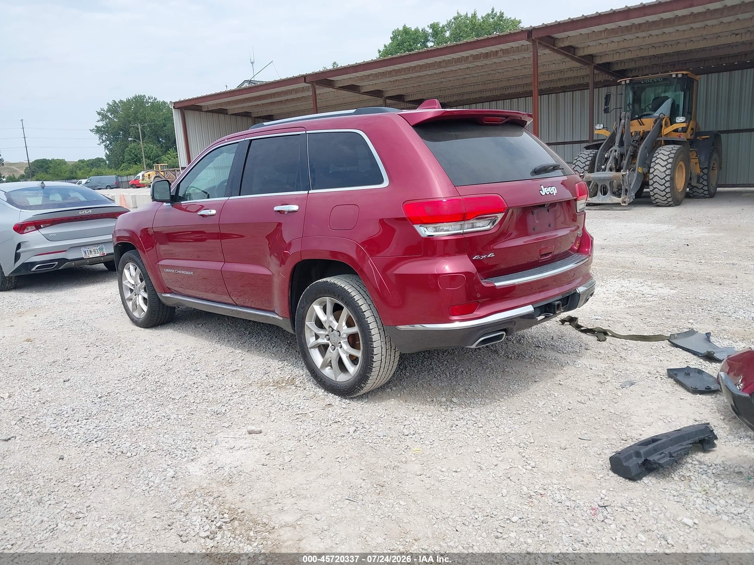 2015 Jeep Grand Cherokee Summit Burgundy vin: 1C4RJFJG3FC920019