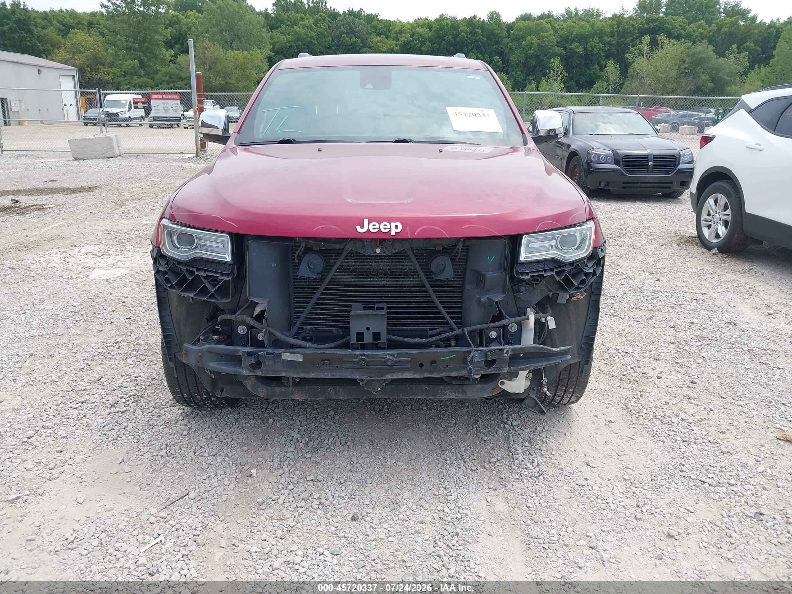 2015 Jeep Grand Cherokee Summit Burgundy vin: 1C4RJFJG3FC920019