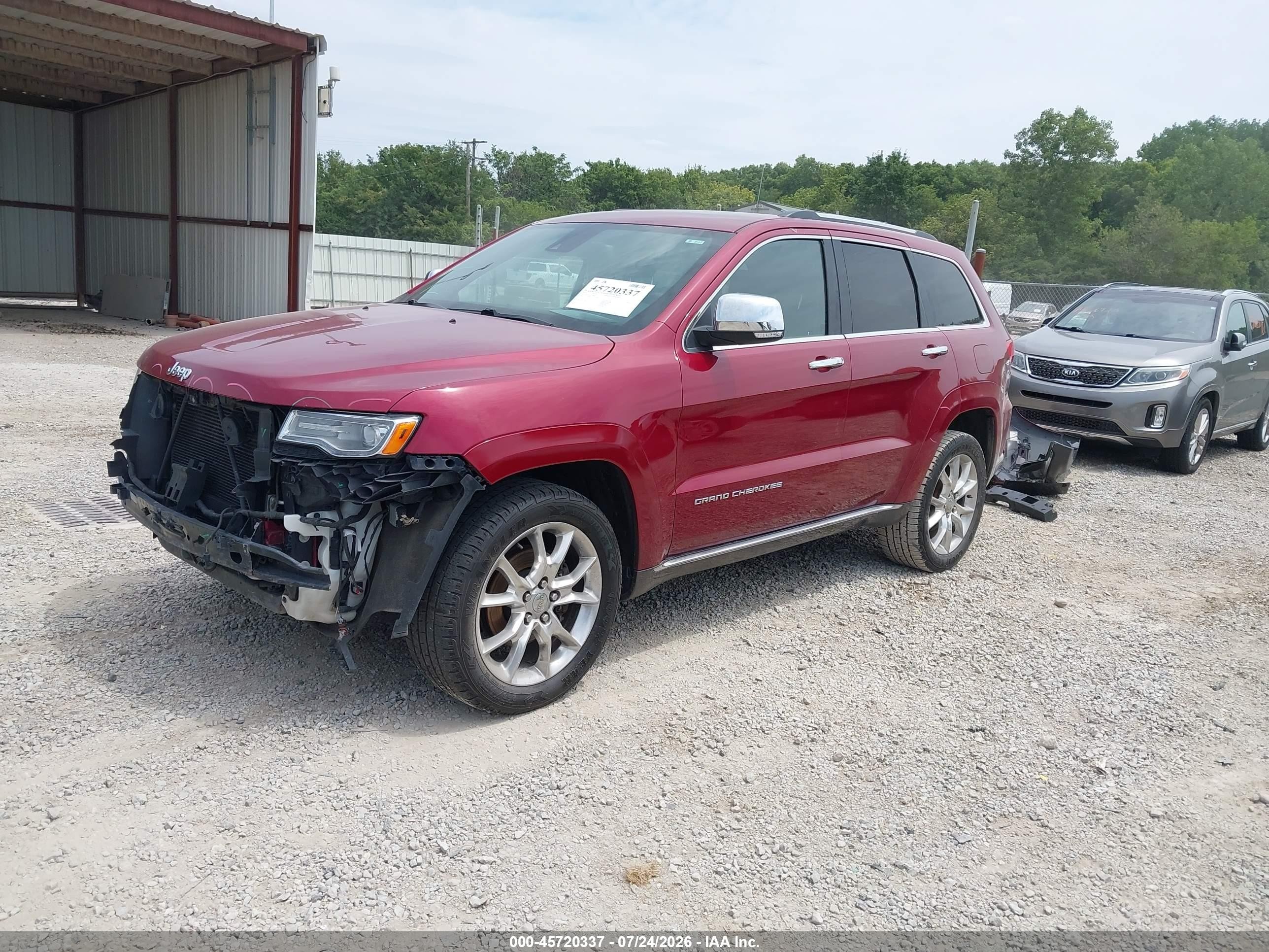 2015 Jeep Grand Cherokee Summit Burgundy vin: 1C4RJFJG3FC920019