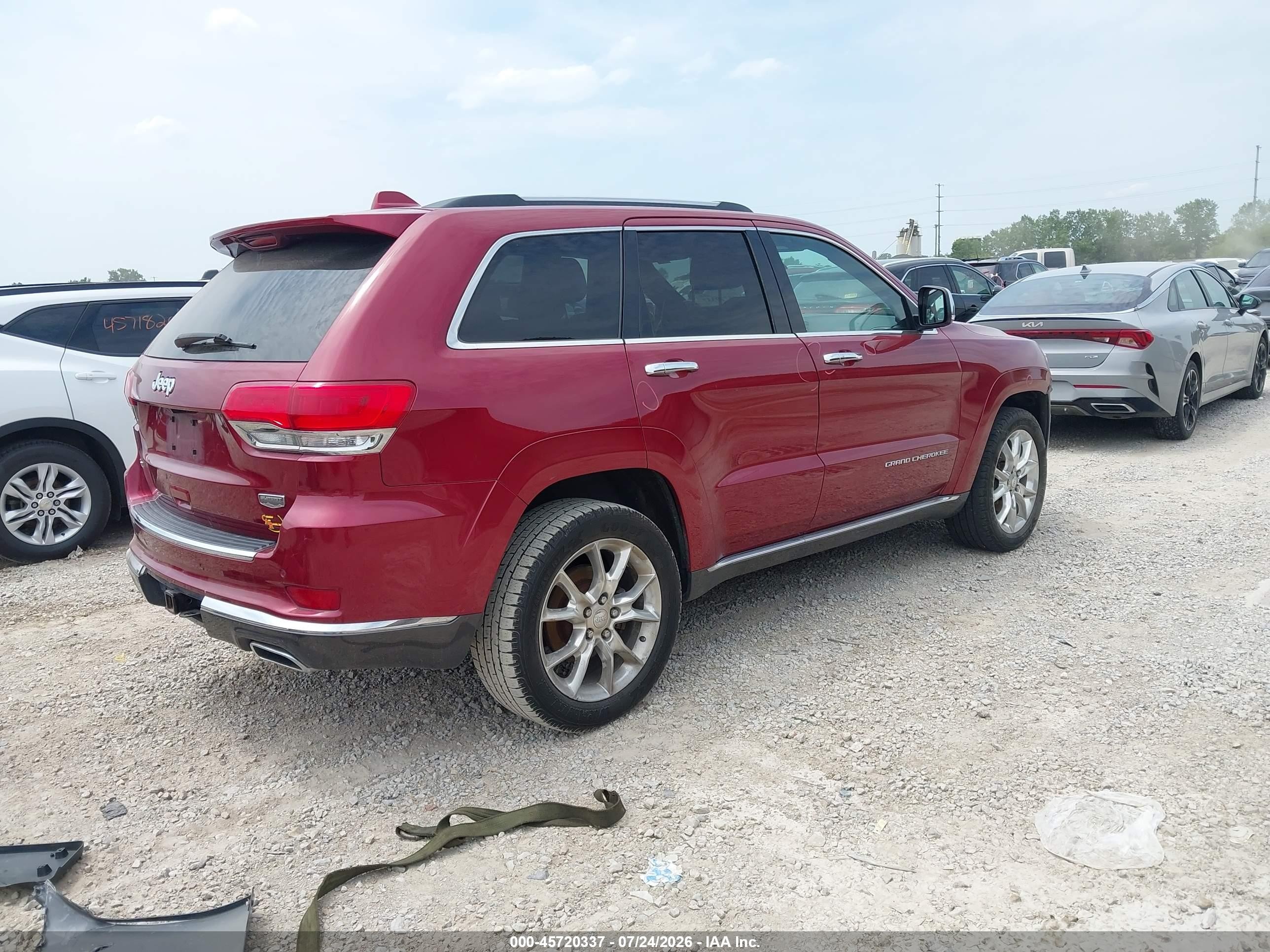 2015 Jeep Grand Cherokee Summit Burgundy vin: 1C4RJFJG3FC920019