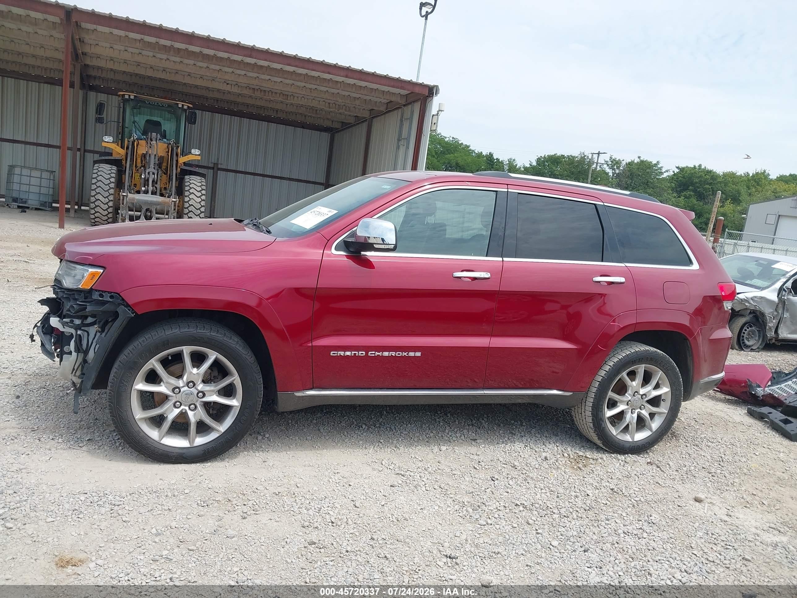 2015 Jeep Grand Cherokee Summit Burgundy vin: 1C4RJFJG3FC920019