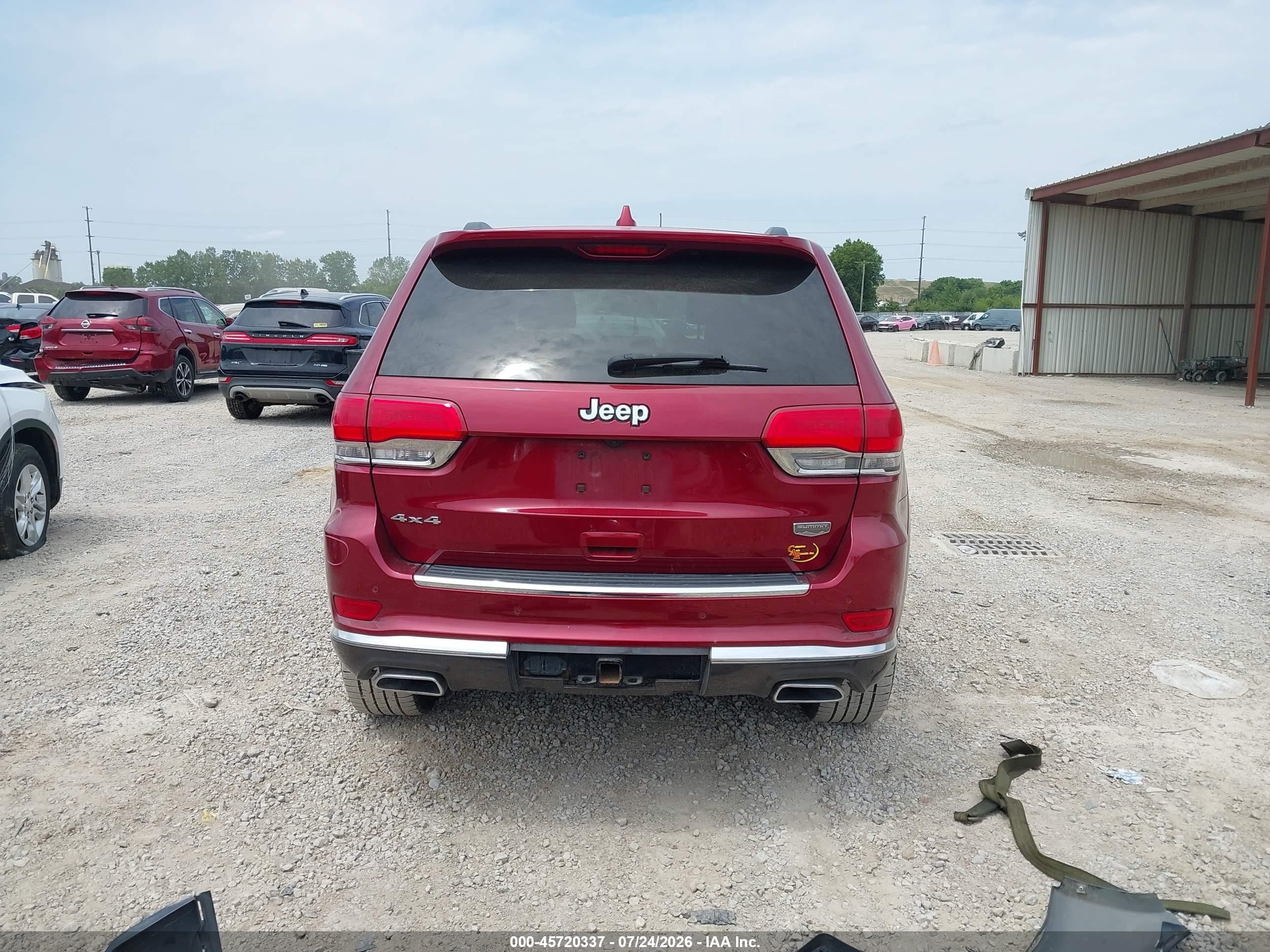 2015 Jeep Grand Cherokee Summit Burgundy vin: 1C4RJFJG3FC920019