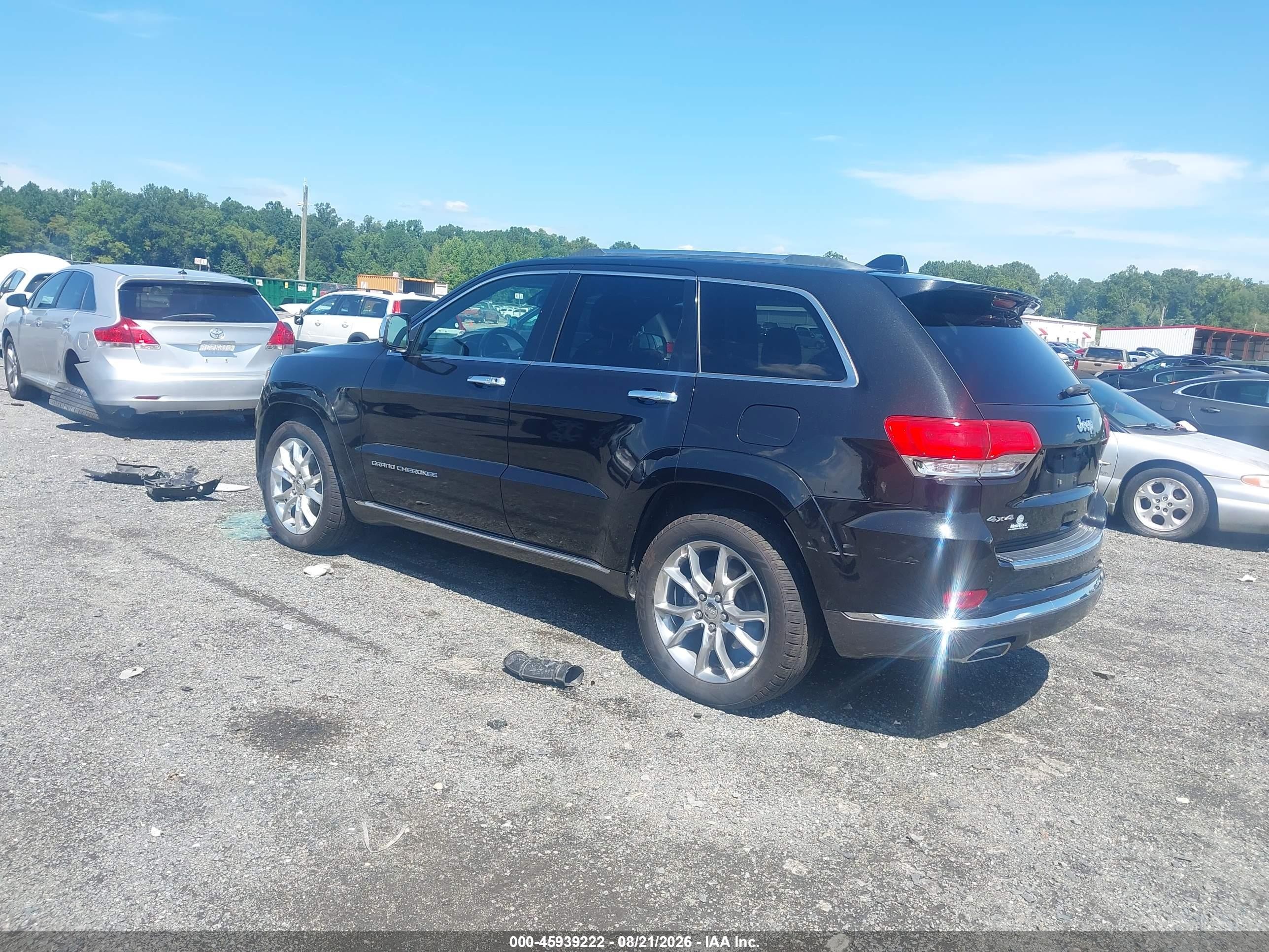 2014 Jeep Grand Cherokee Summit Black vin: 1C4RJFJG4EC492637