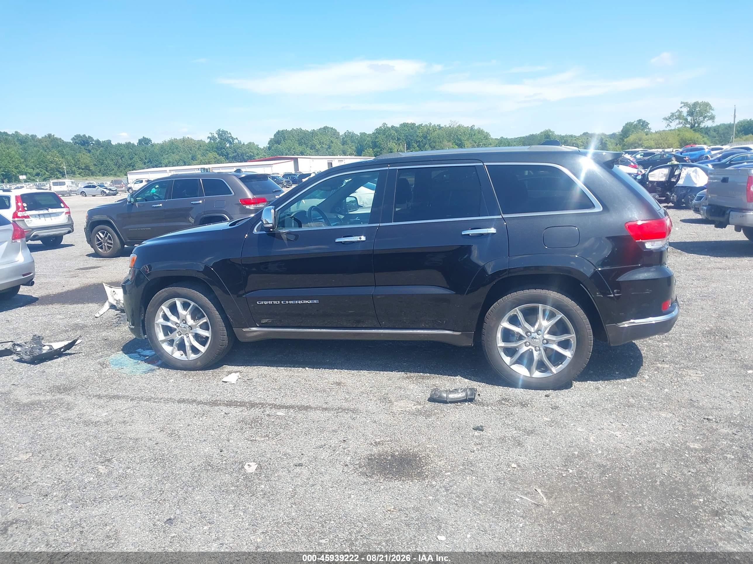 2014 Jeep Grand Cherokee Summit Black vin: 1C4RJFJG4EC492637