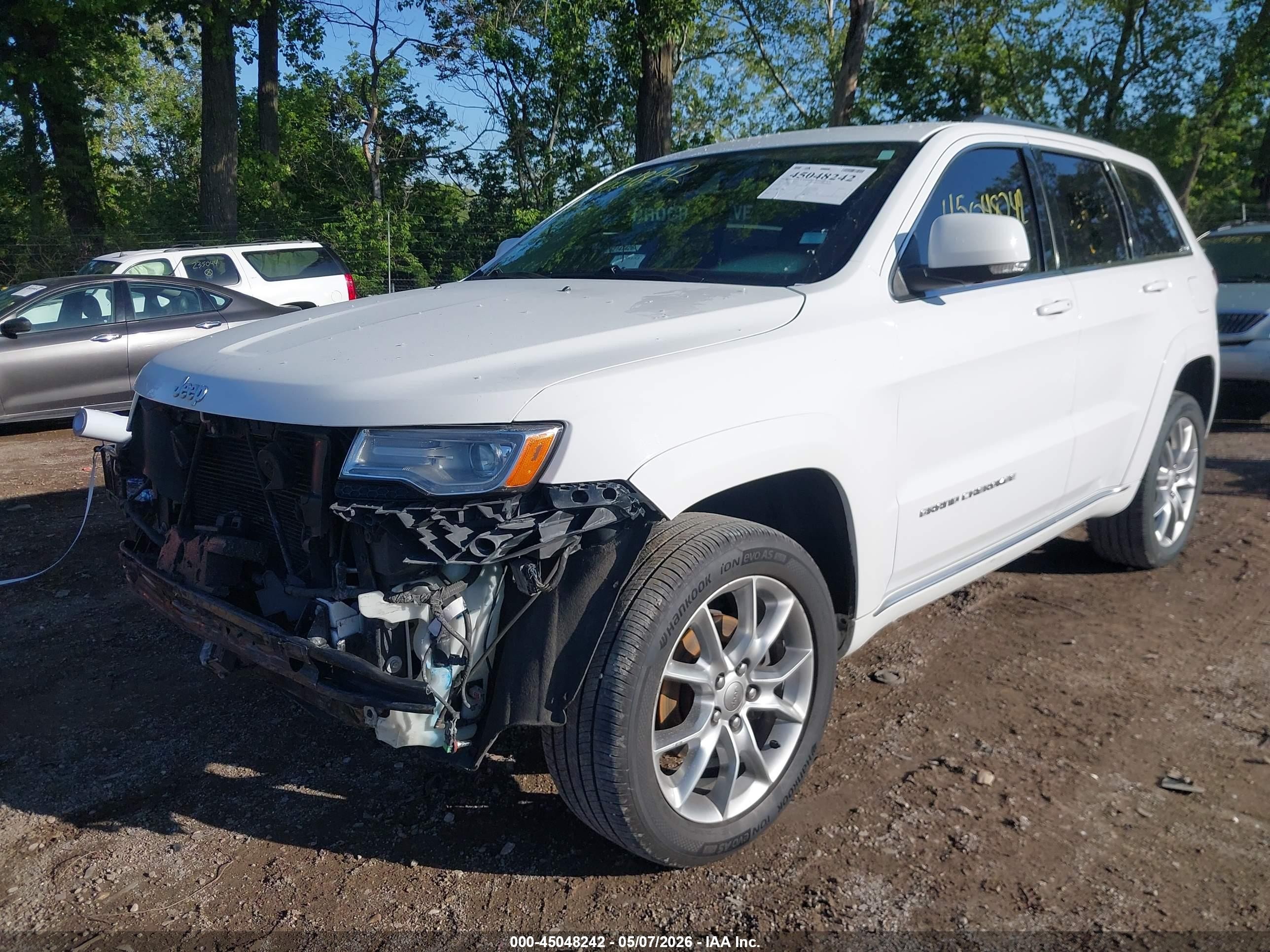 2015 Jeep Grand Cherokee Summit White vin: 1C4RJFJG4FC150736