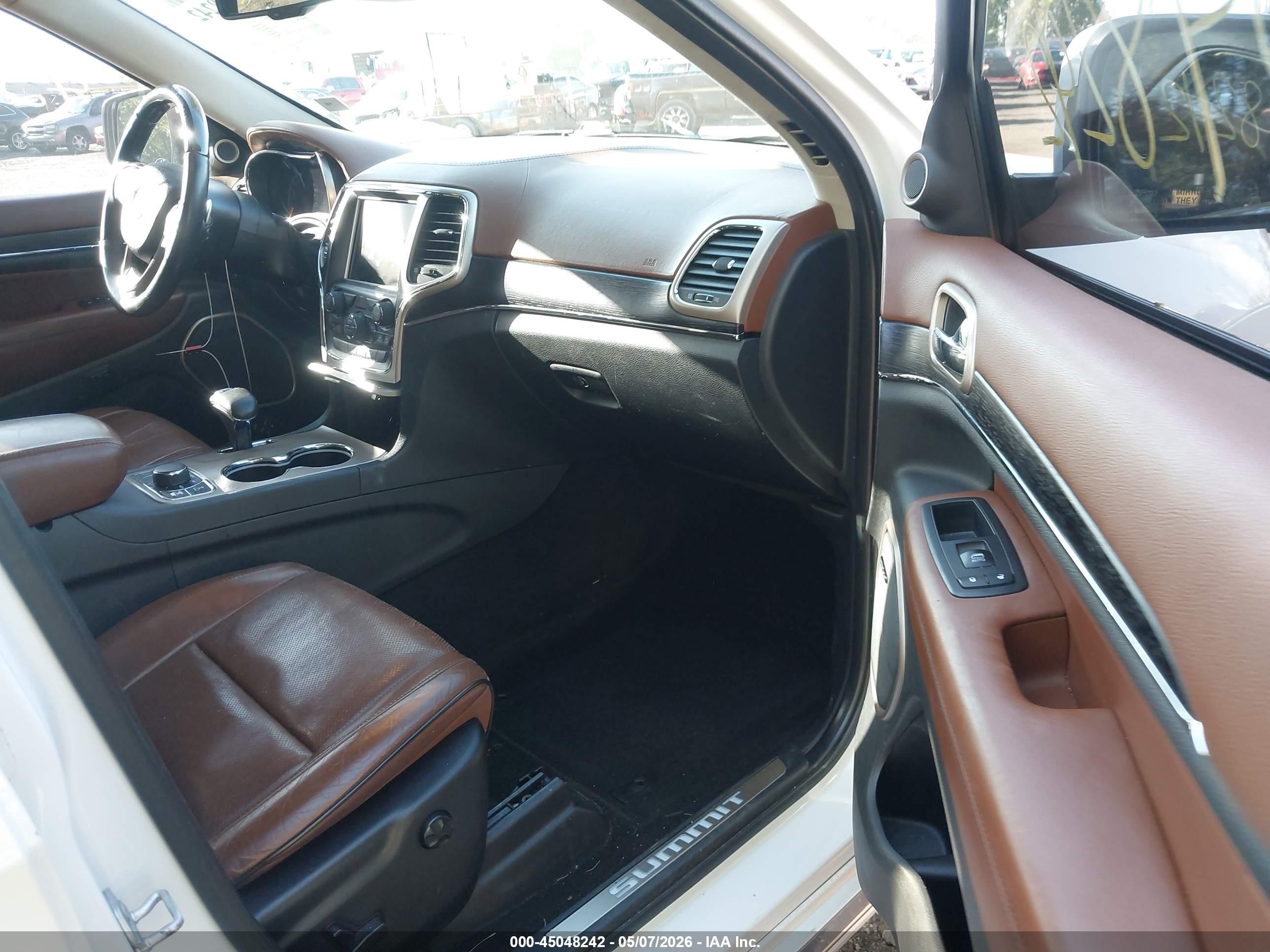 2015 Jeep Grand Cherokee Summit White vin: 1C4RJFJG4FC150736