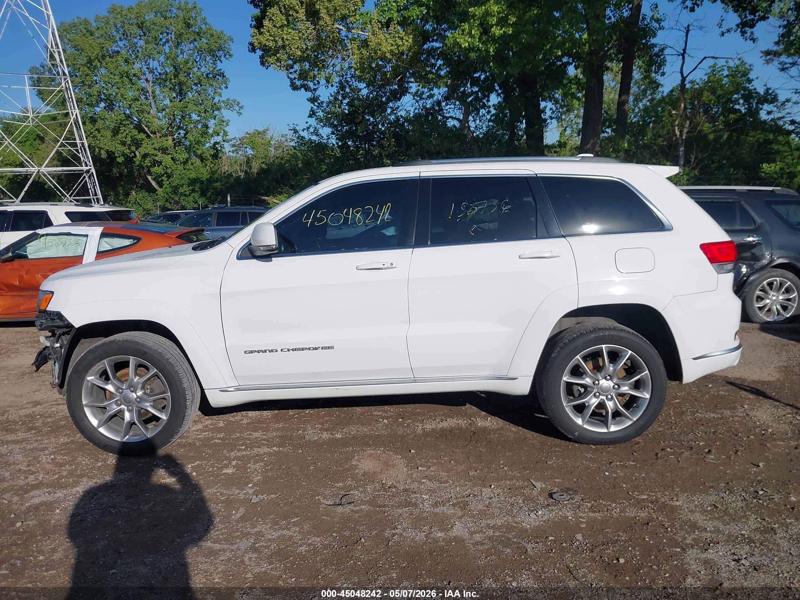 2015 Jeep Grand Cherokee Summit White vin: 1C4RJFJG4FC150736